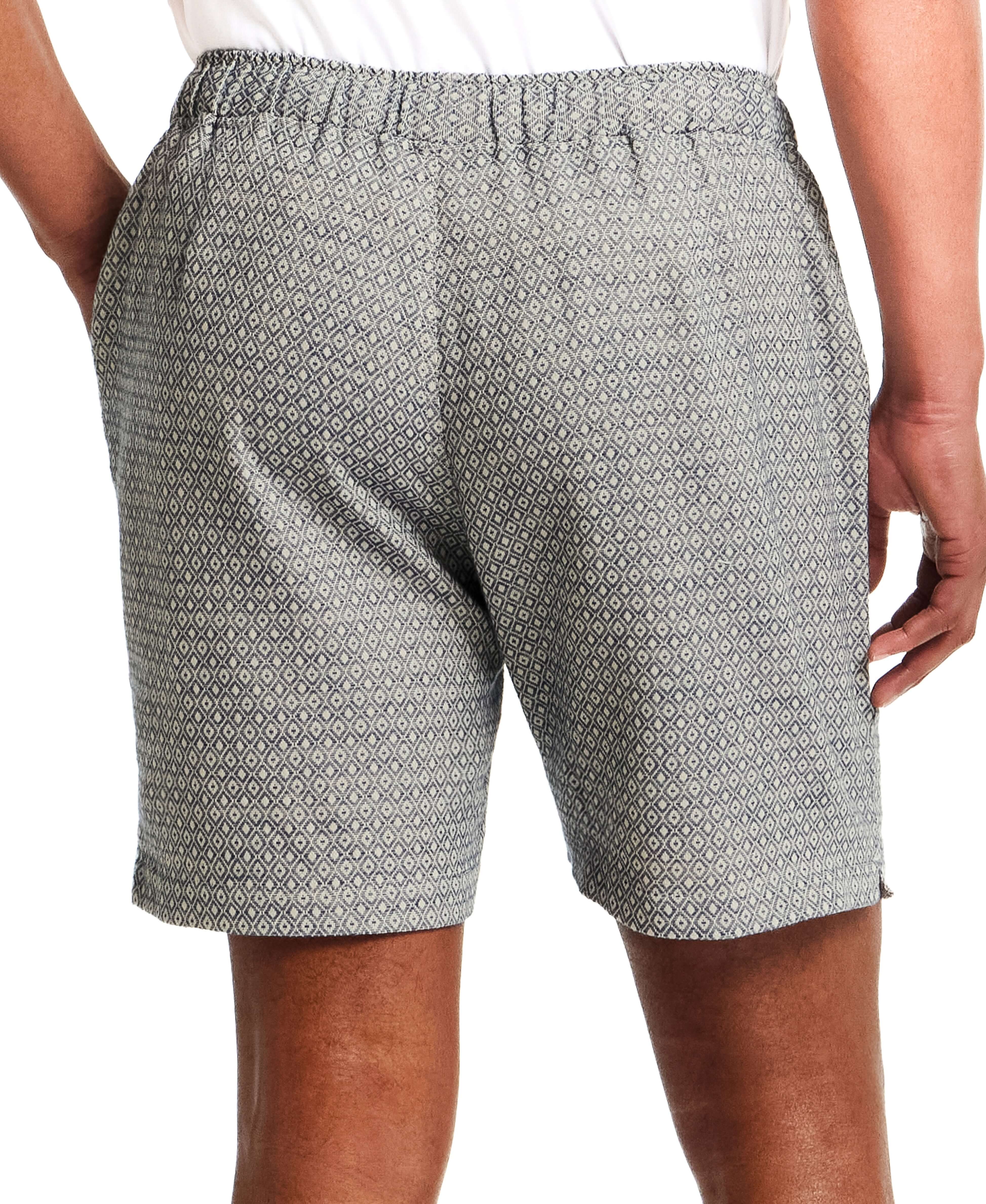 6" Jacquard Short in Navy Diamond - Image 3