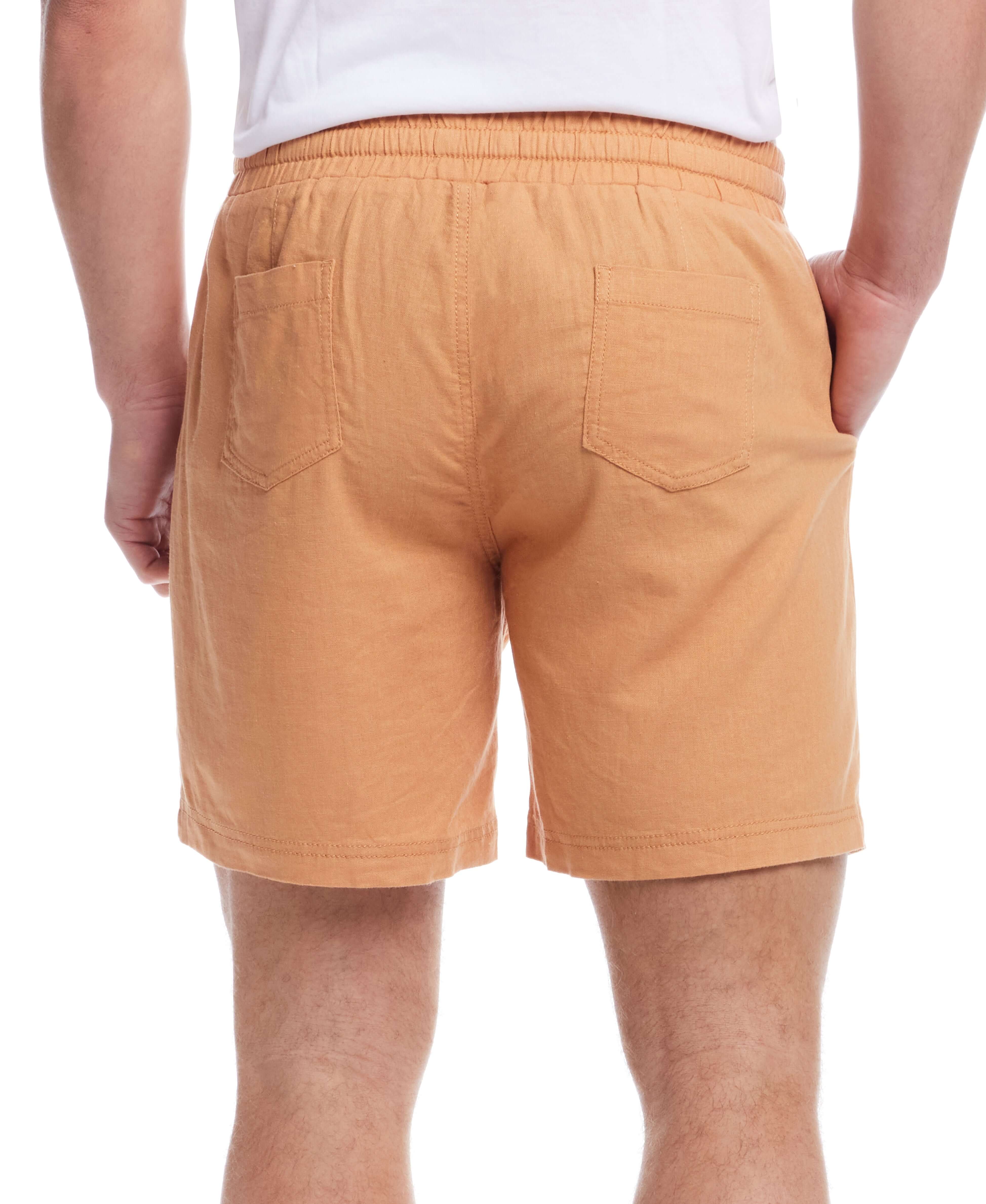 7" Linen Short in Biscuit - Image 6