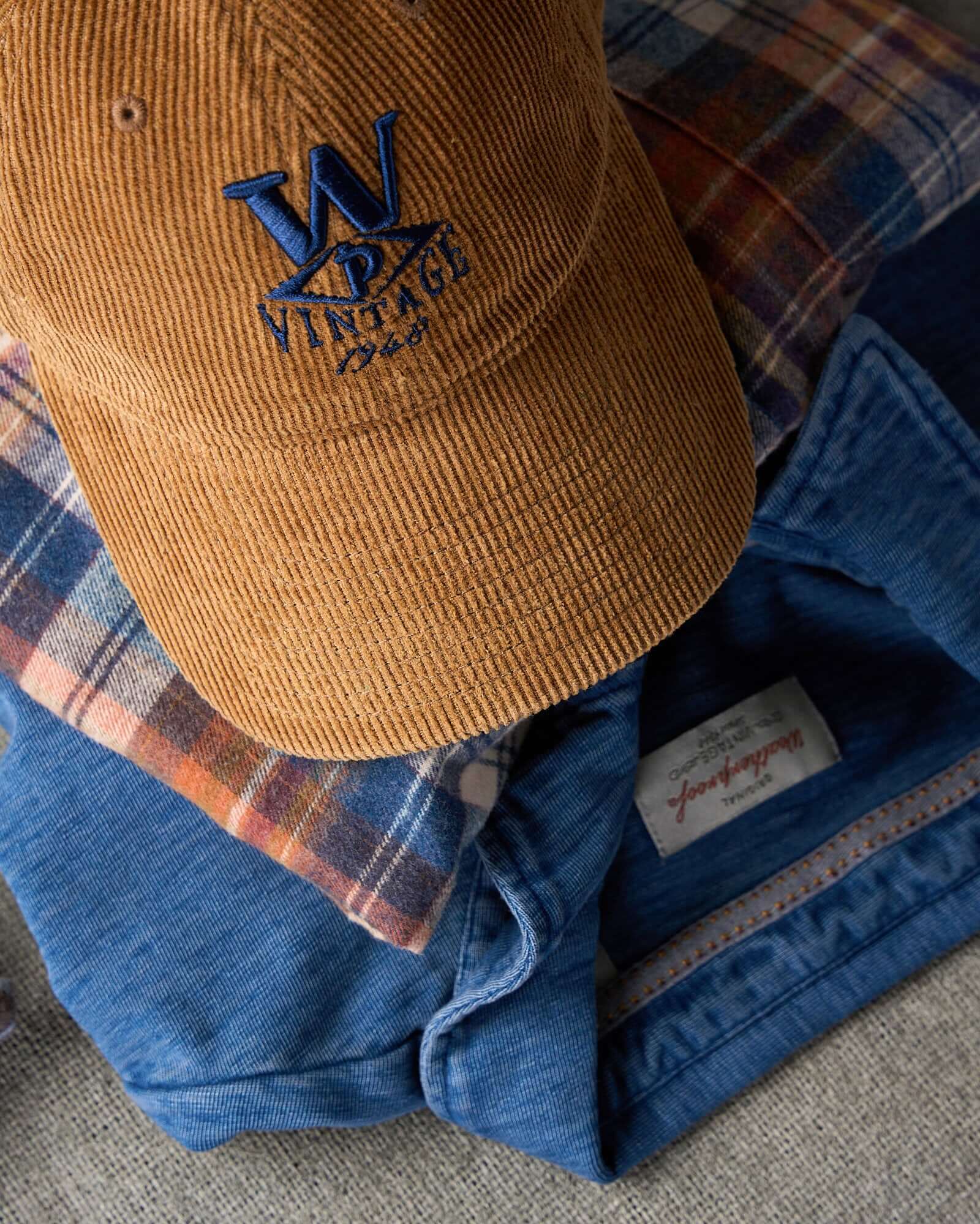 Corduroy Relaxed Hat in Brown - Image 3