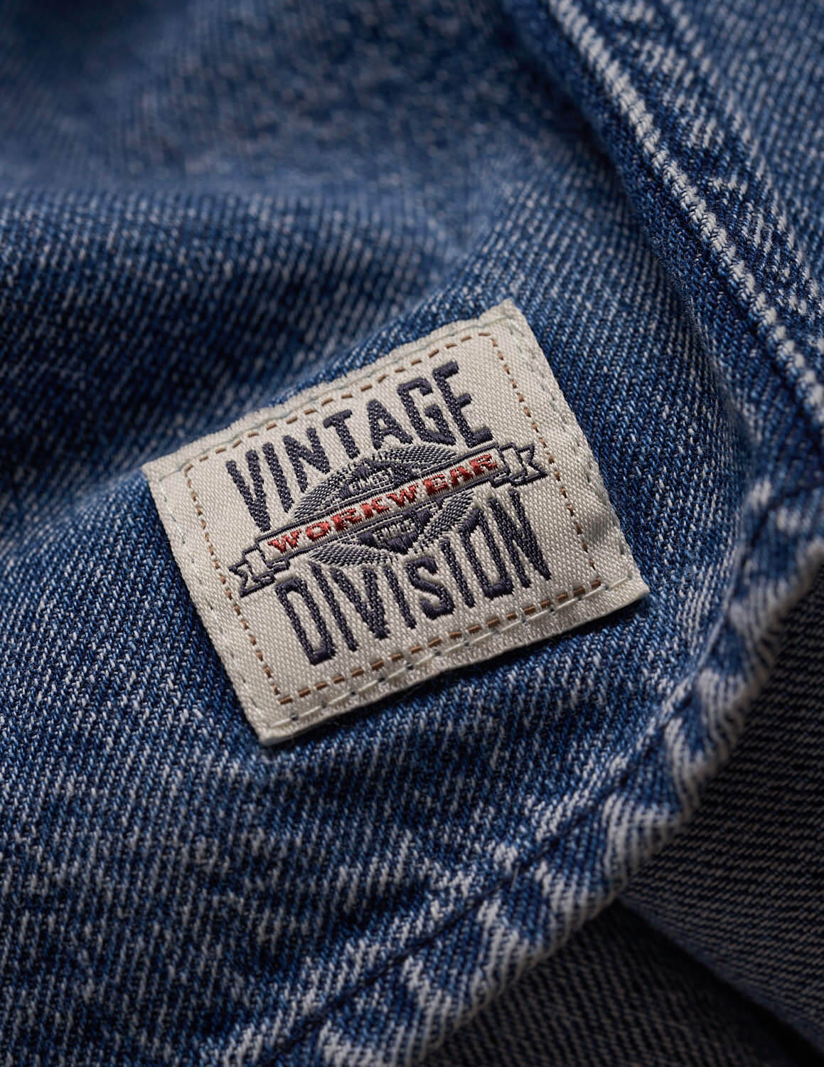 Denim Shirt In Acid Blue - Image 7