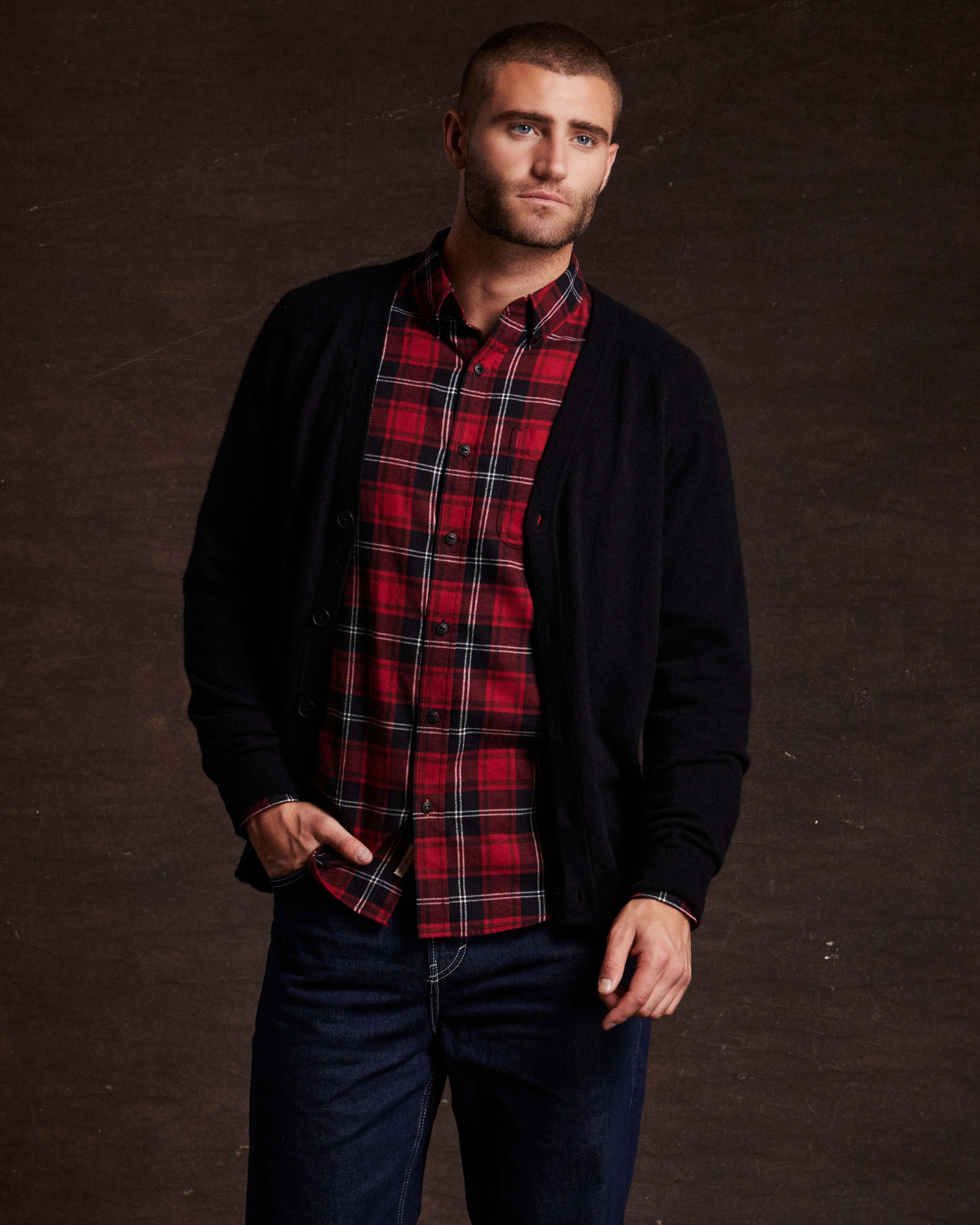 Holiday Antique Flannel in Tango Red