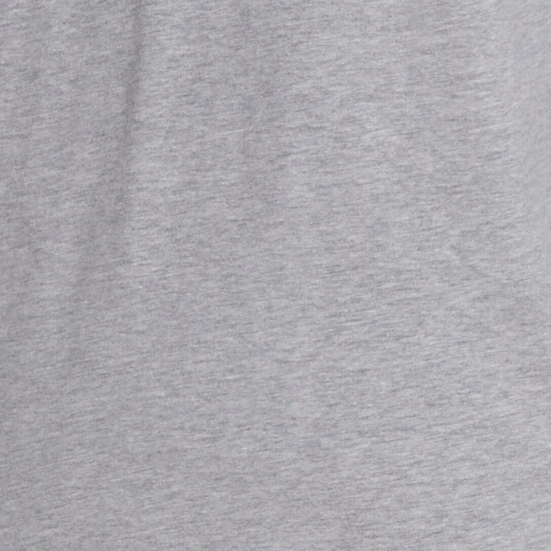 Long Sleeve Brushed Jersey Henley In Light Grey Heather - Image 6