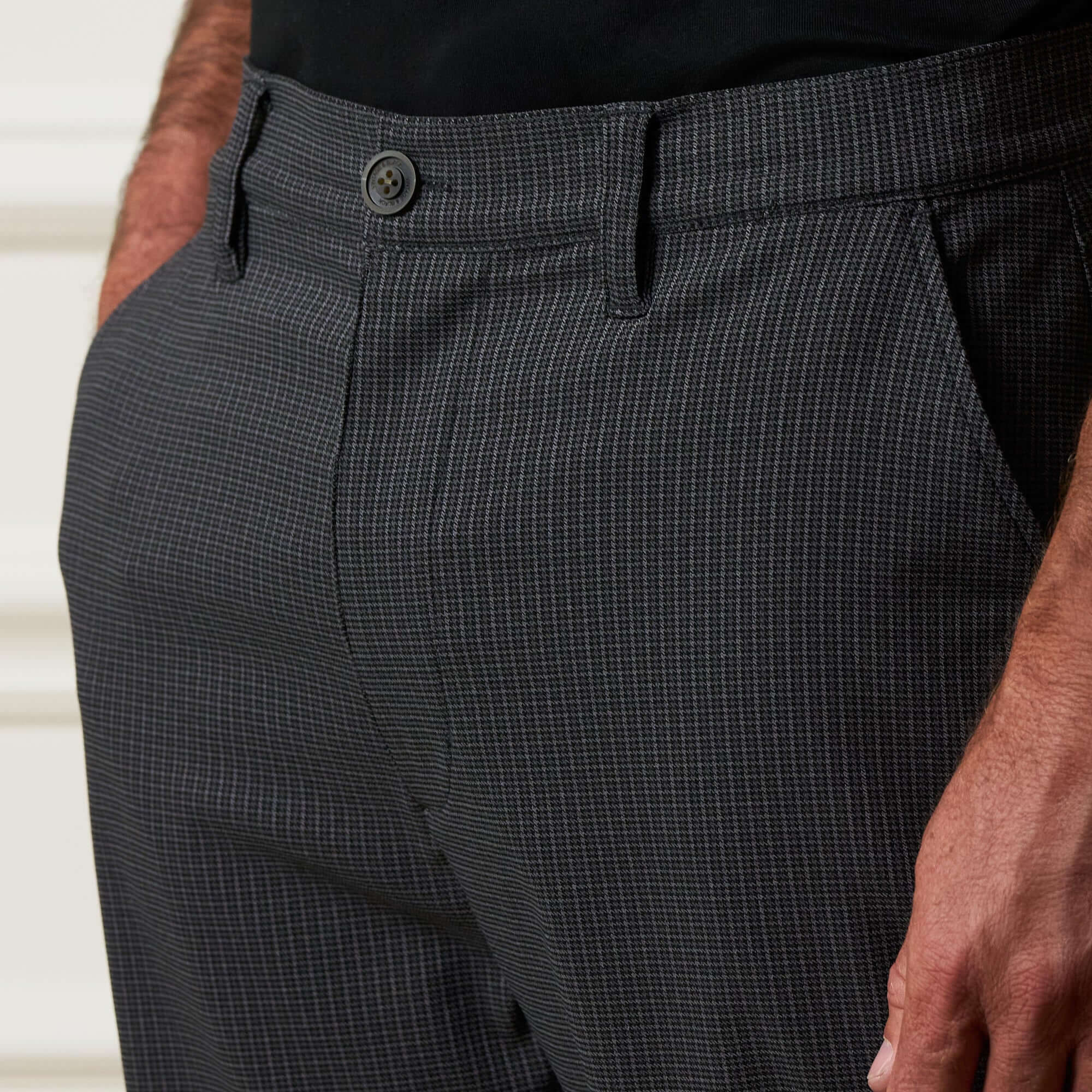 Grid Pants in Charcoal - Image 4