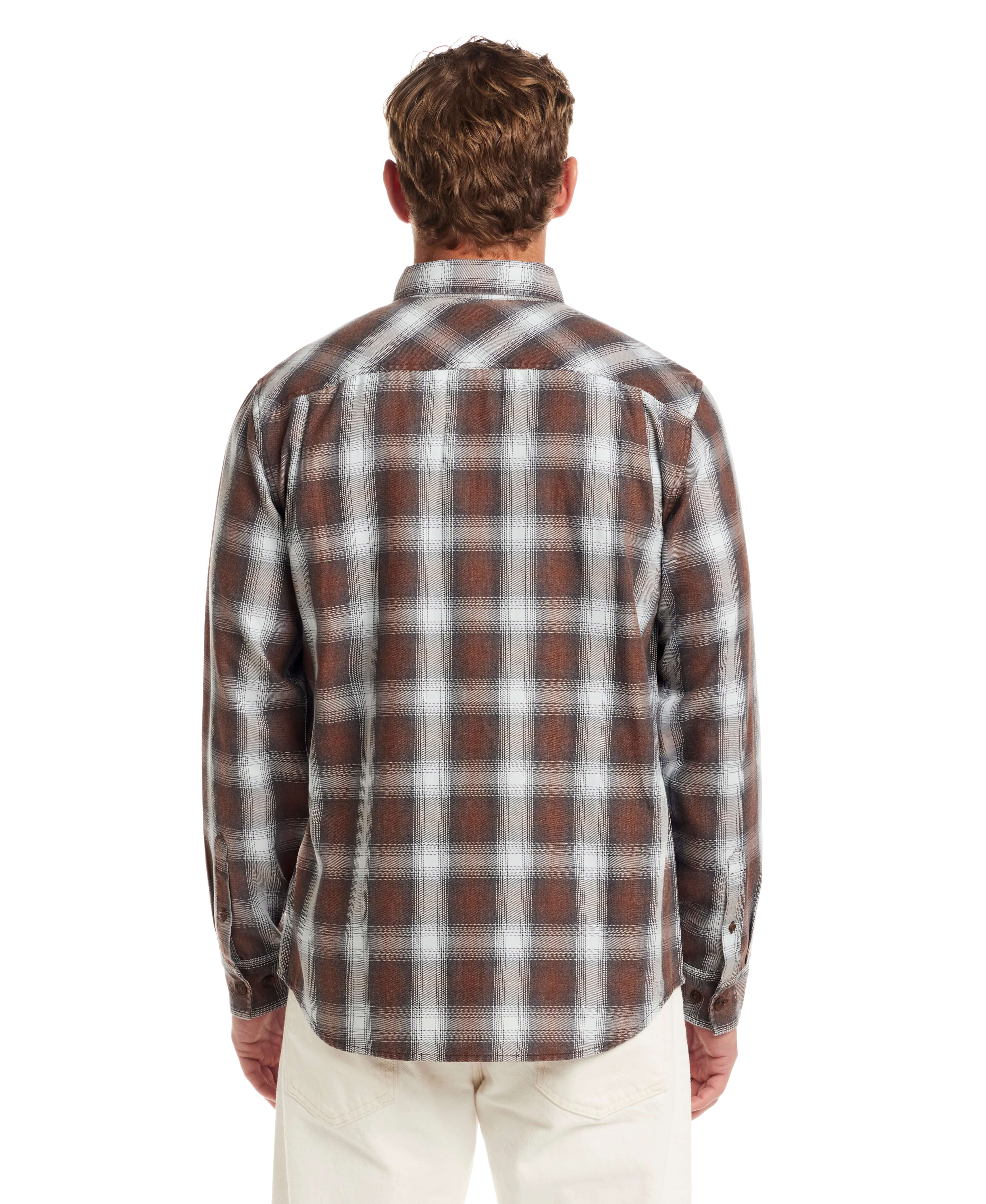 Long Sleeve Burnout Flannel in Chicory - Image 4