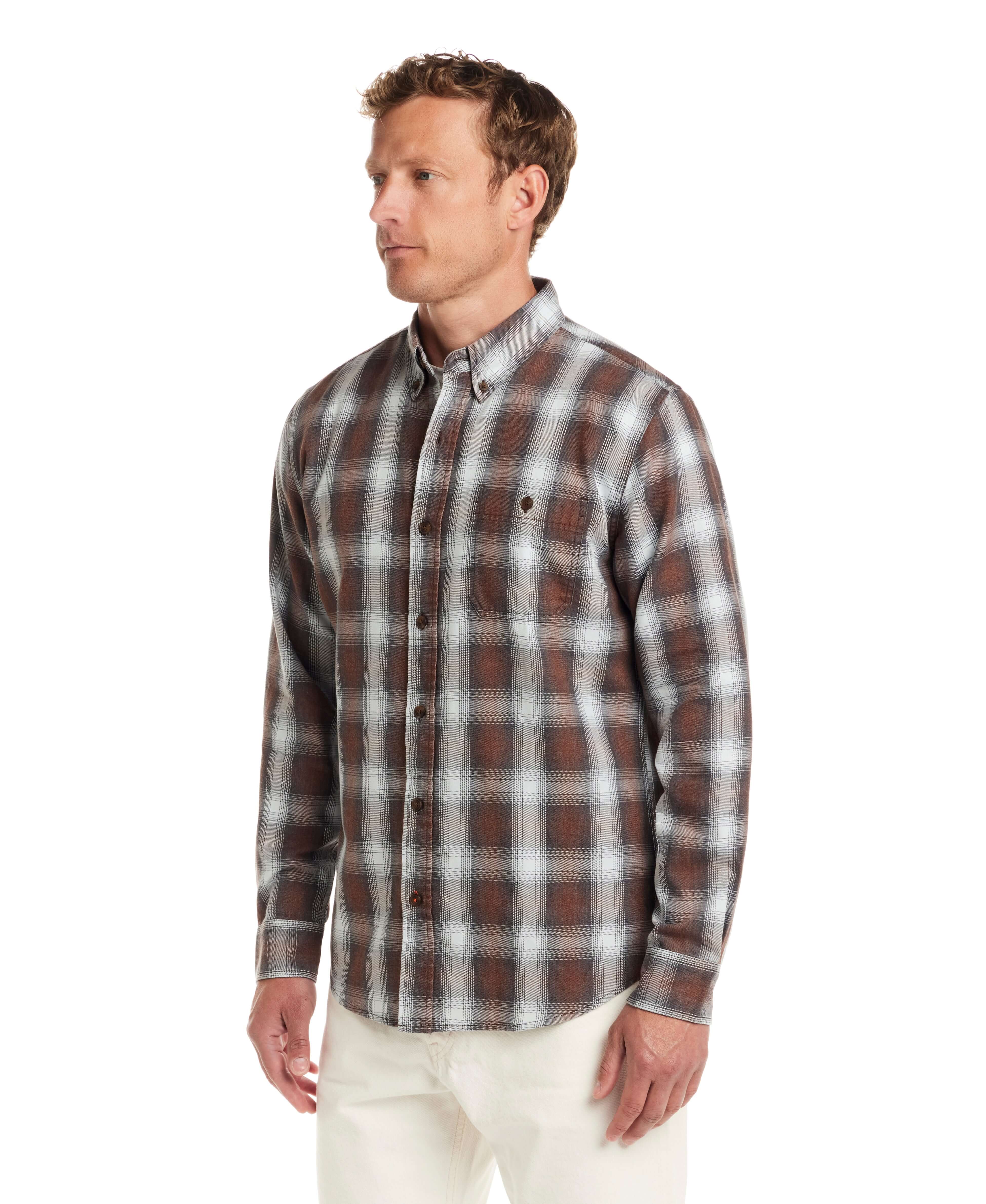Long Sleeve Burnout Flannel in Chicory - Image 6