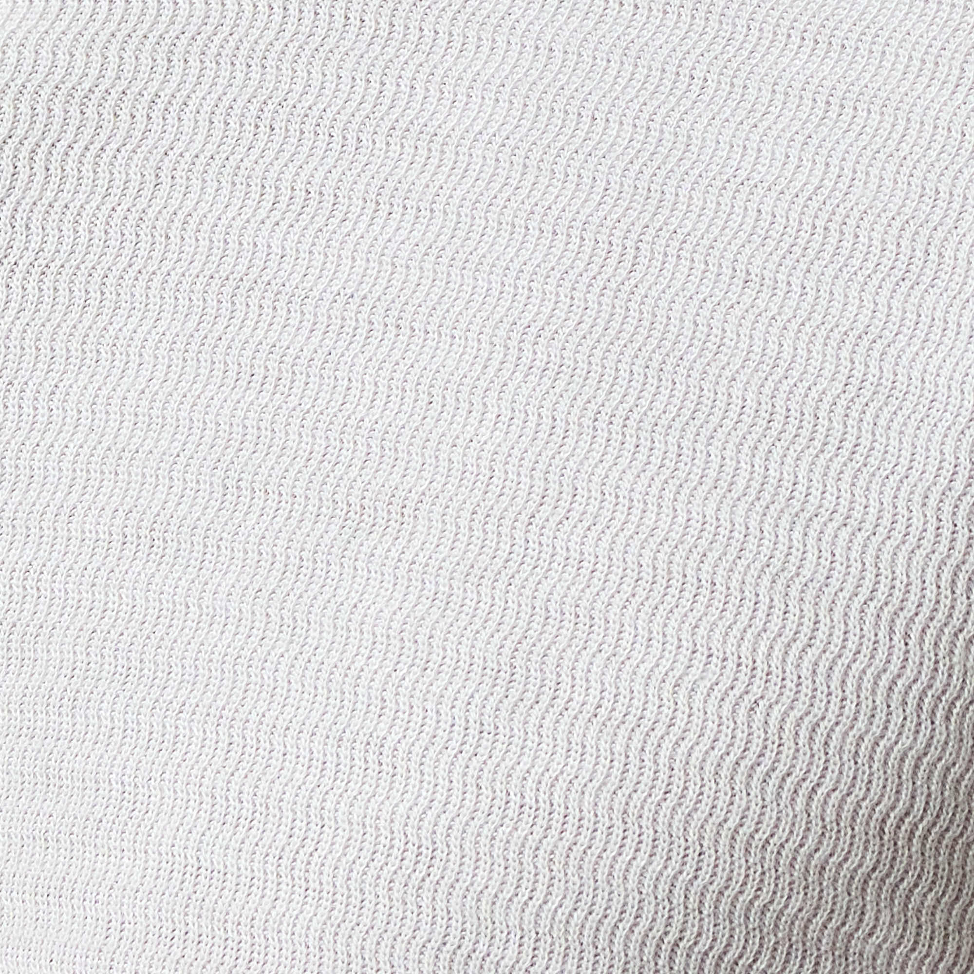 Long Sleeve Crinkle Henley in White - Image 5