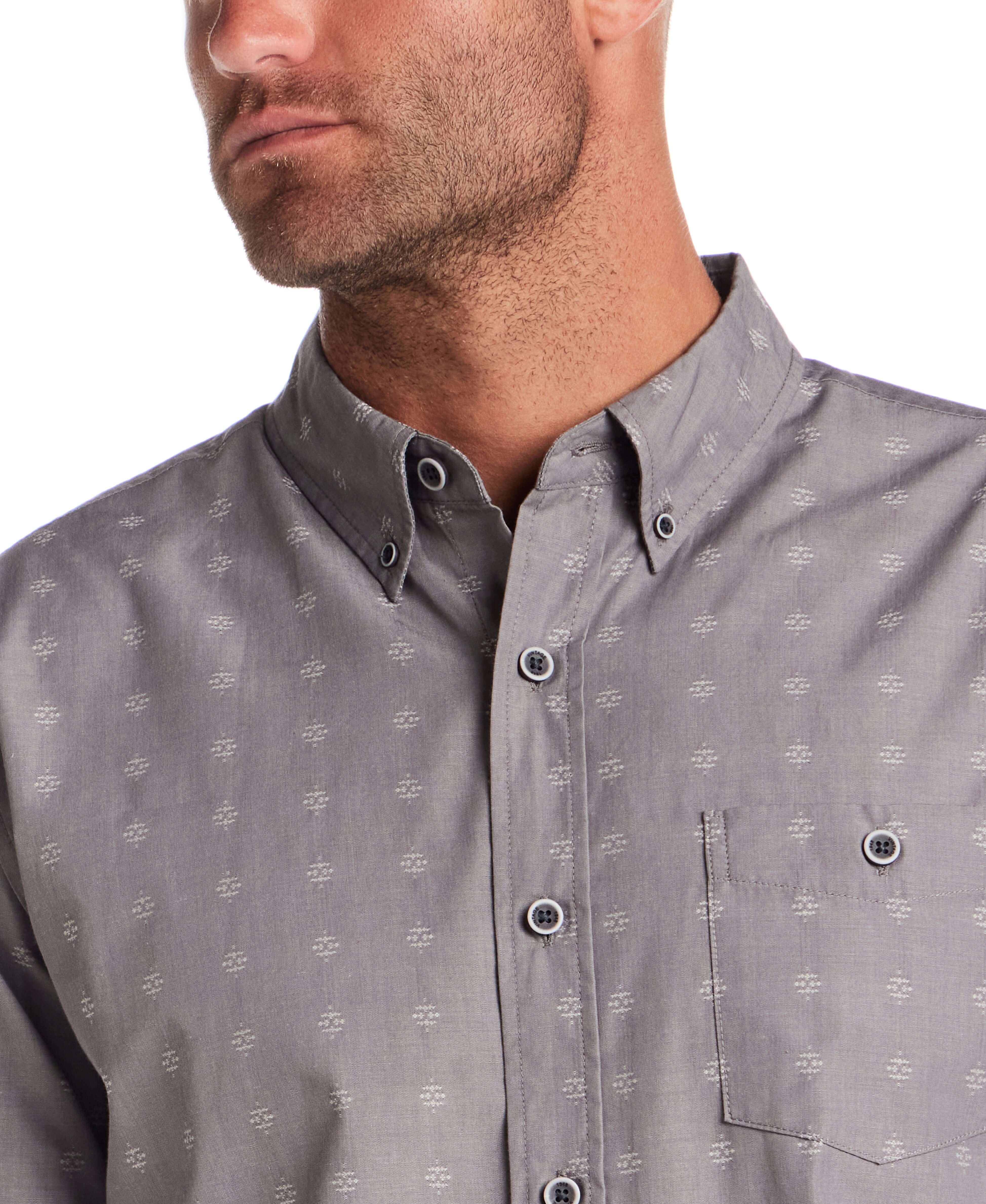 Long Sleeve Dobby Chambray in Moon Mist - Image 5
