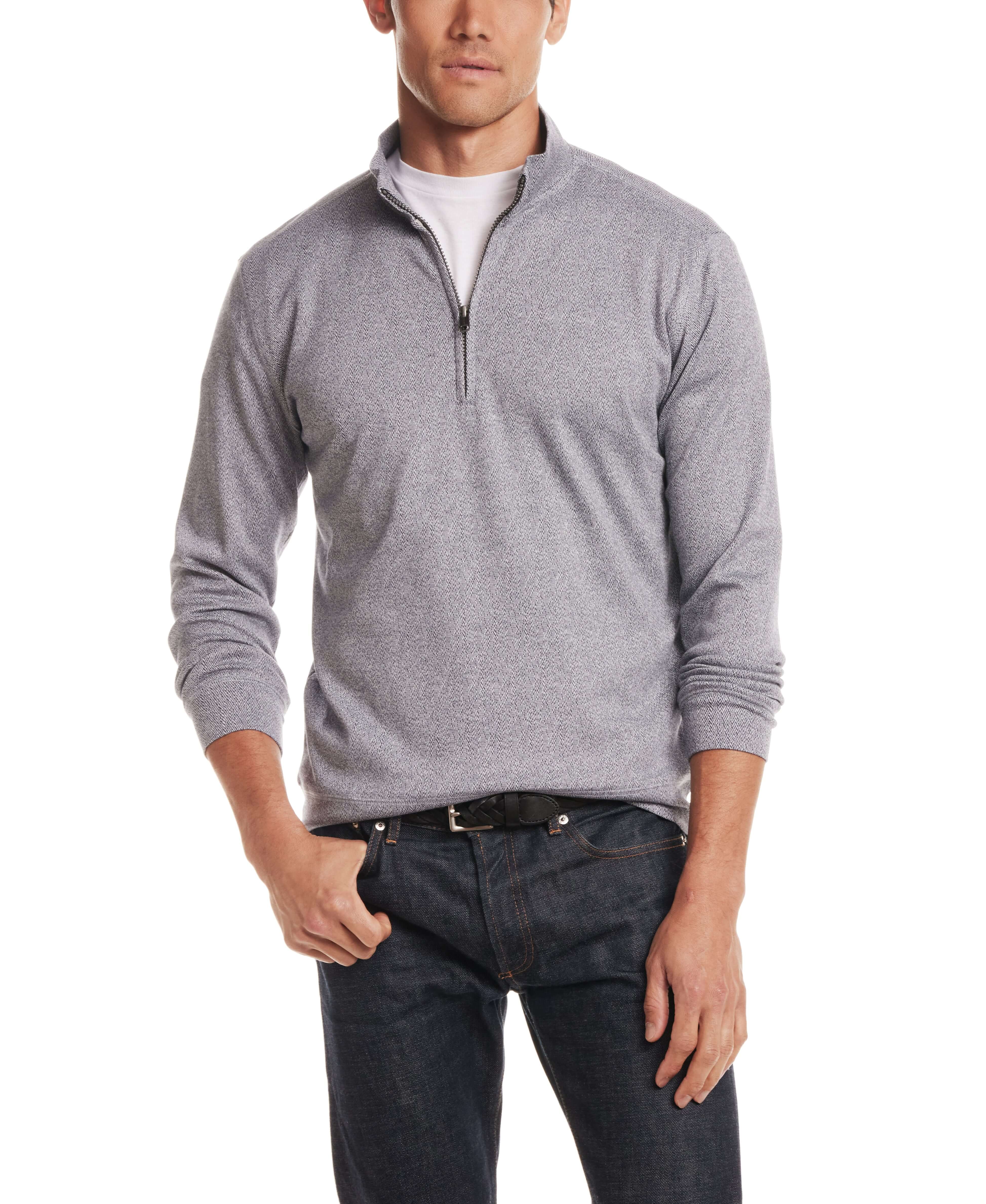 Long Sleeve Quarter Zip in Maritime Blue - Image 2