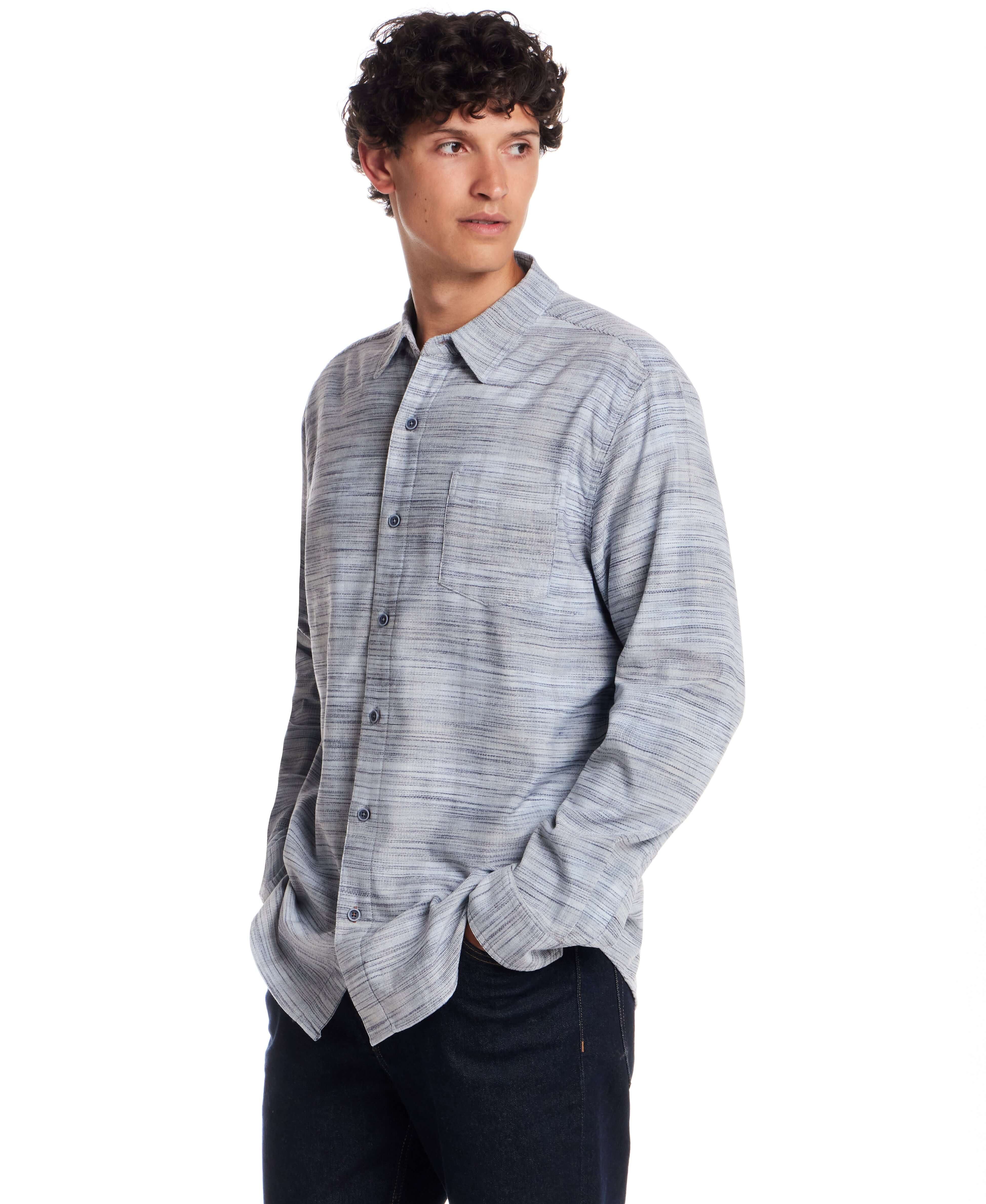 Long Sleeve Space Dye Shirt in Spring Lake - Image 5