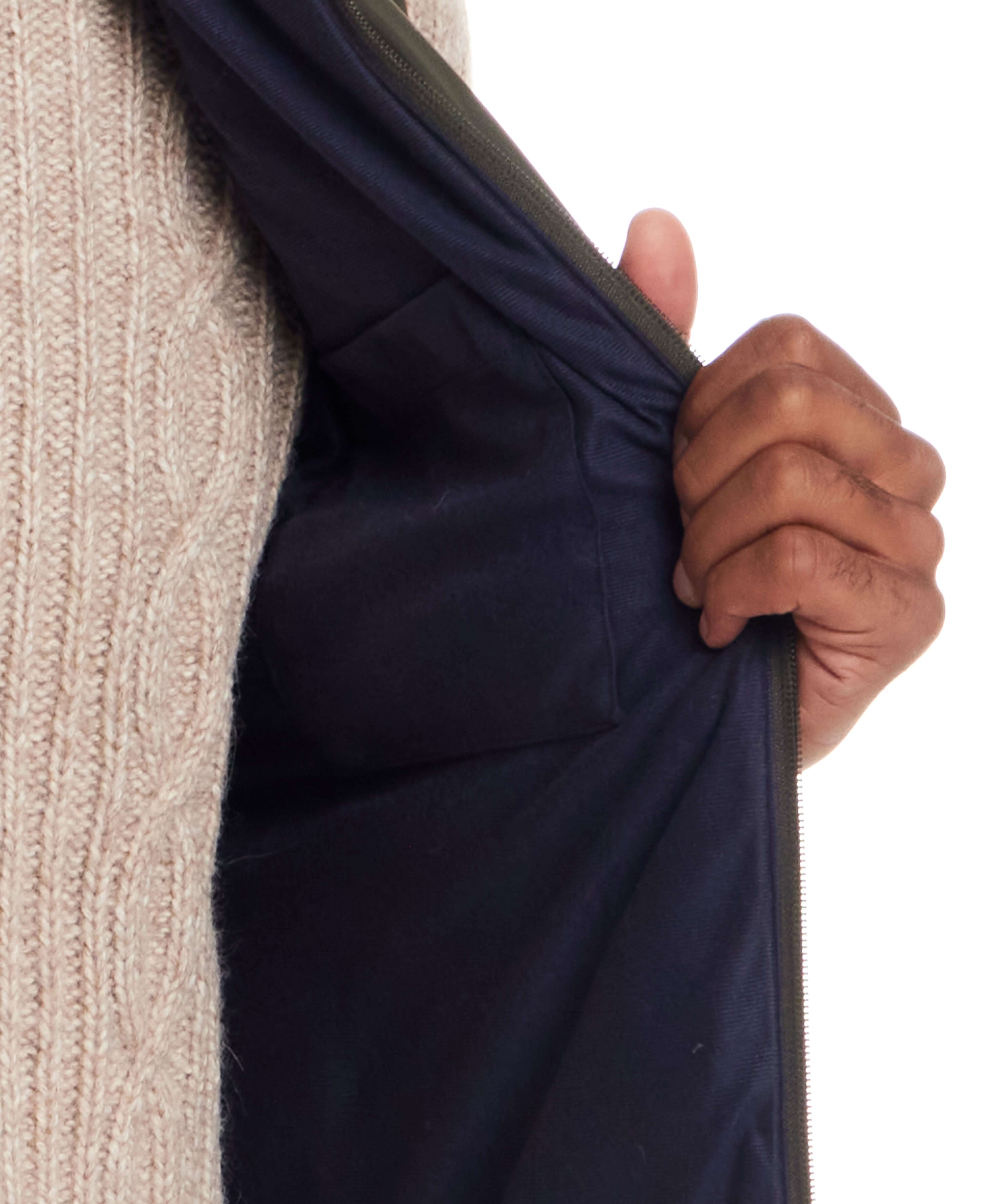 Matte Coated Shell Puffer Vest in Kambaba Olive - Image 3