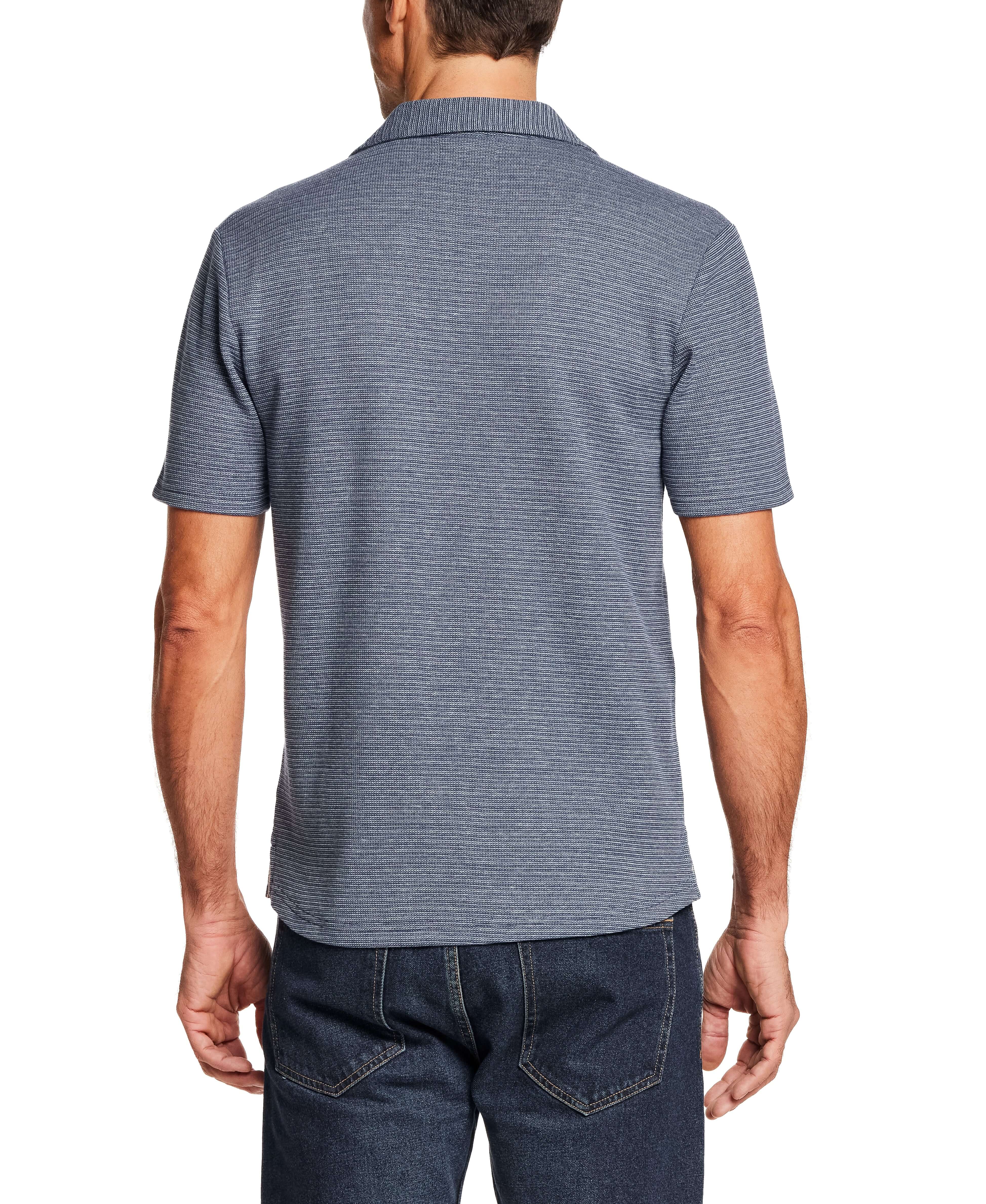 Microstripe Camp Shirt in Naval Academy - Image 5