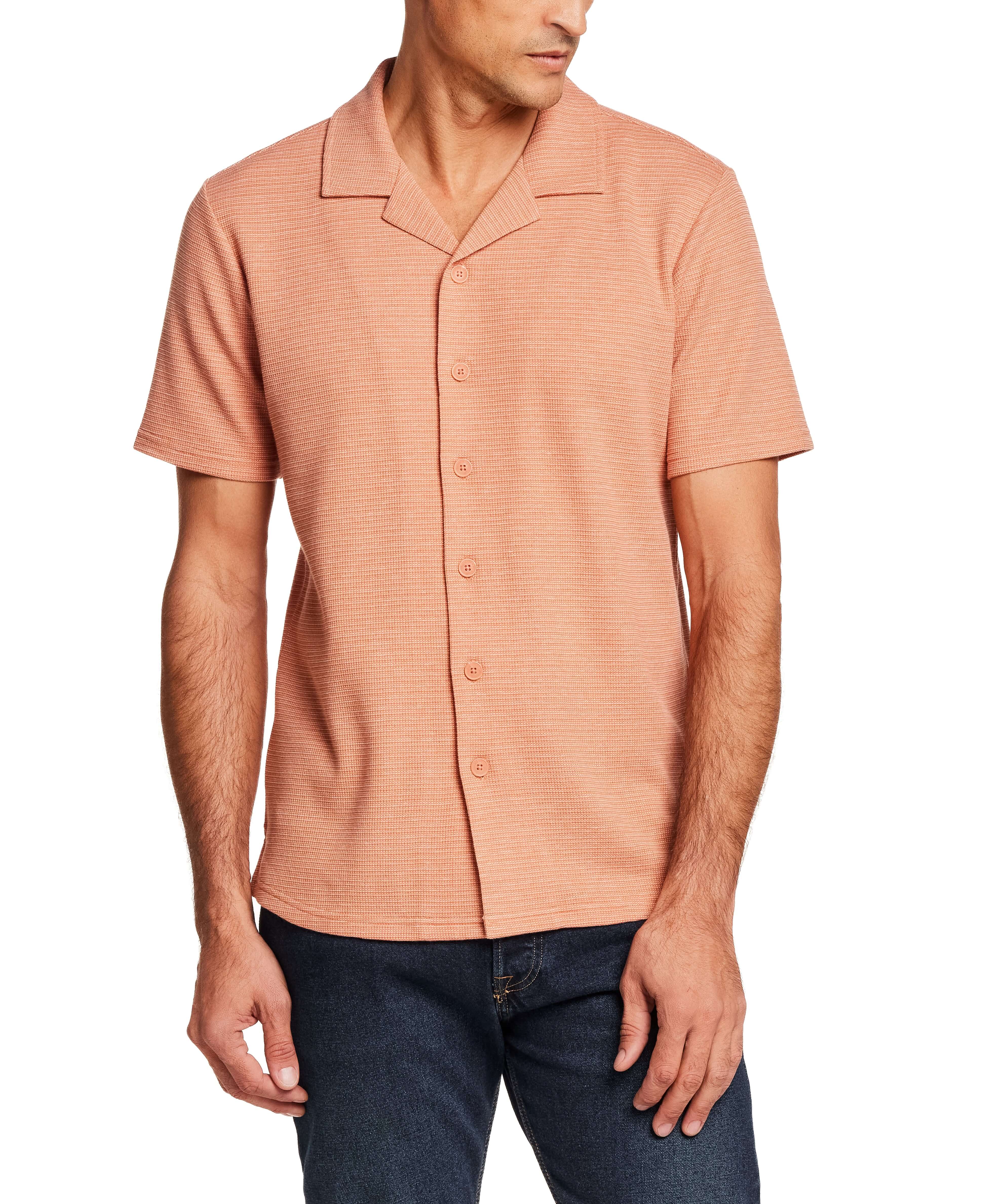 Microstripe Camp Shirt in Sunrise - Image 6