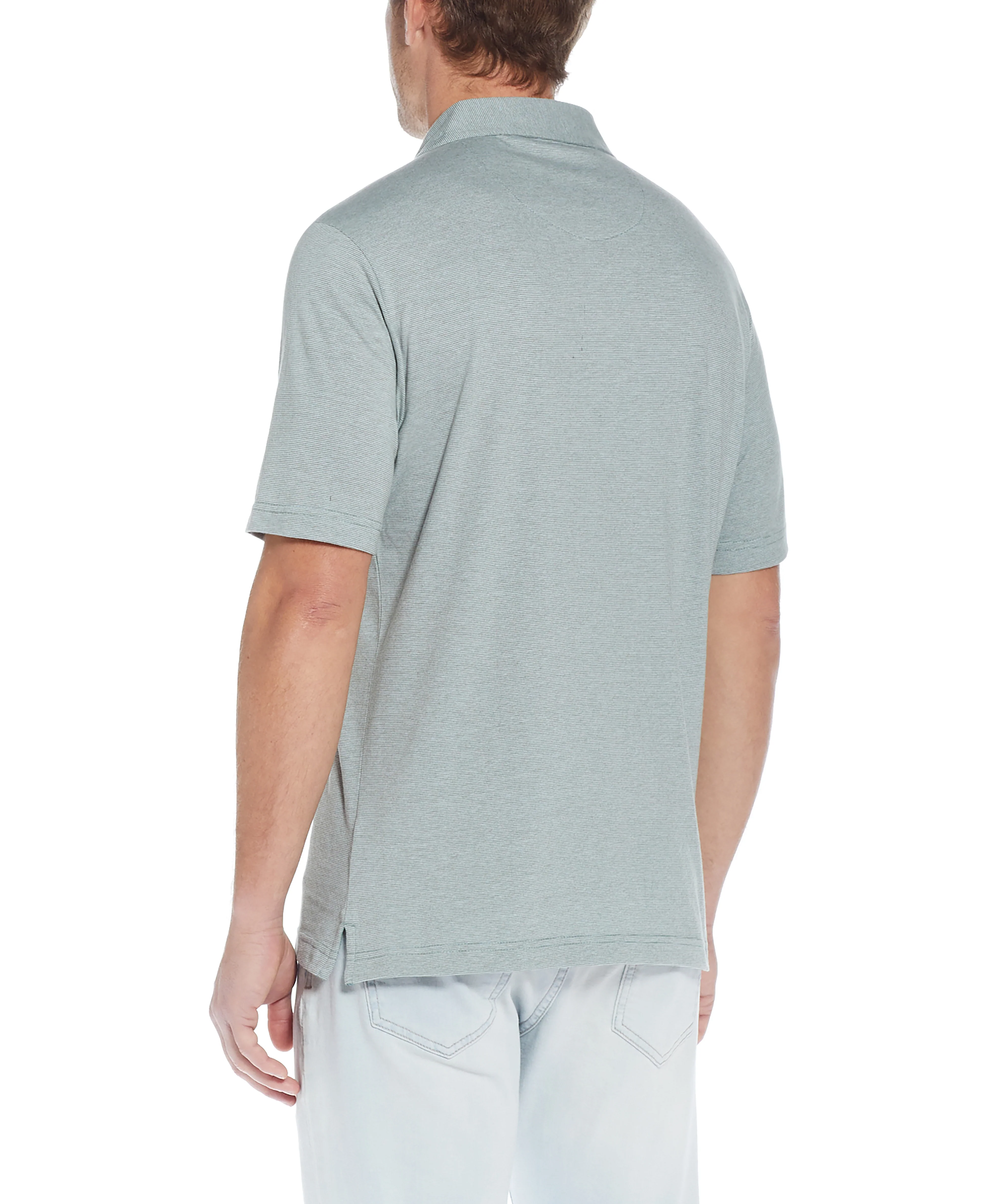 Mini Stripe Polo In Four Leaf Clover - Image 4
