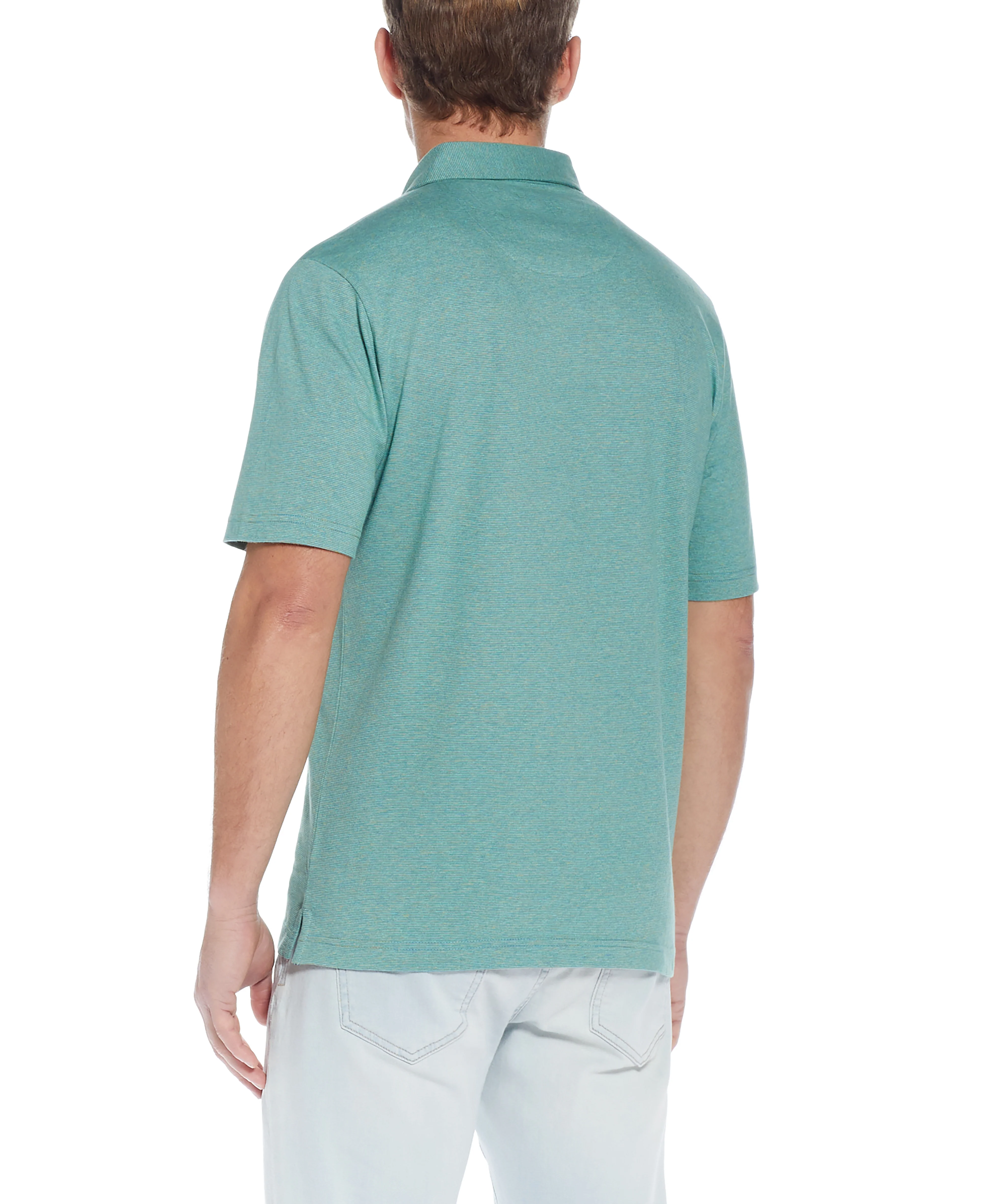Mini Stripe Polo In Deep Sea - Image 2