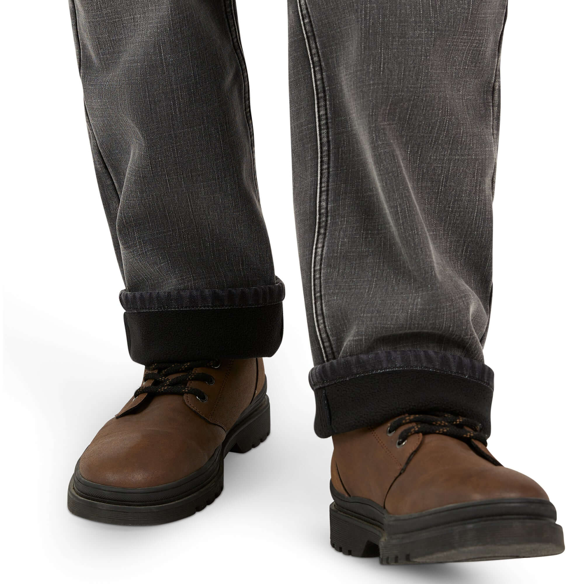 Regular Fit Fleece Lined Jeans - Grey Used - Image 7