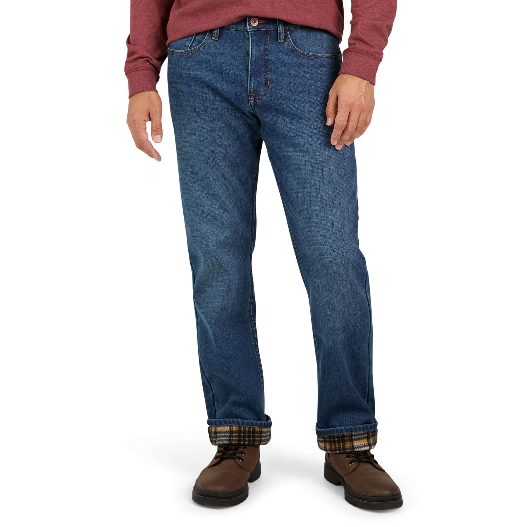 Regular Fit Fleece Lined Jeans - Medium Vintage - Image 6