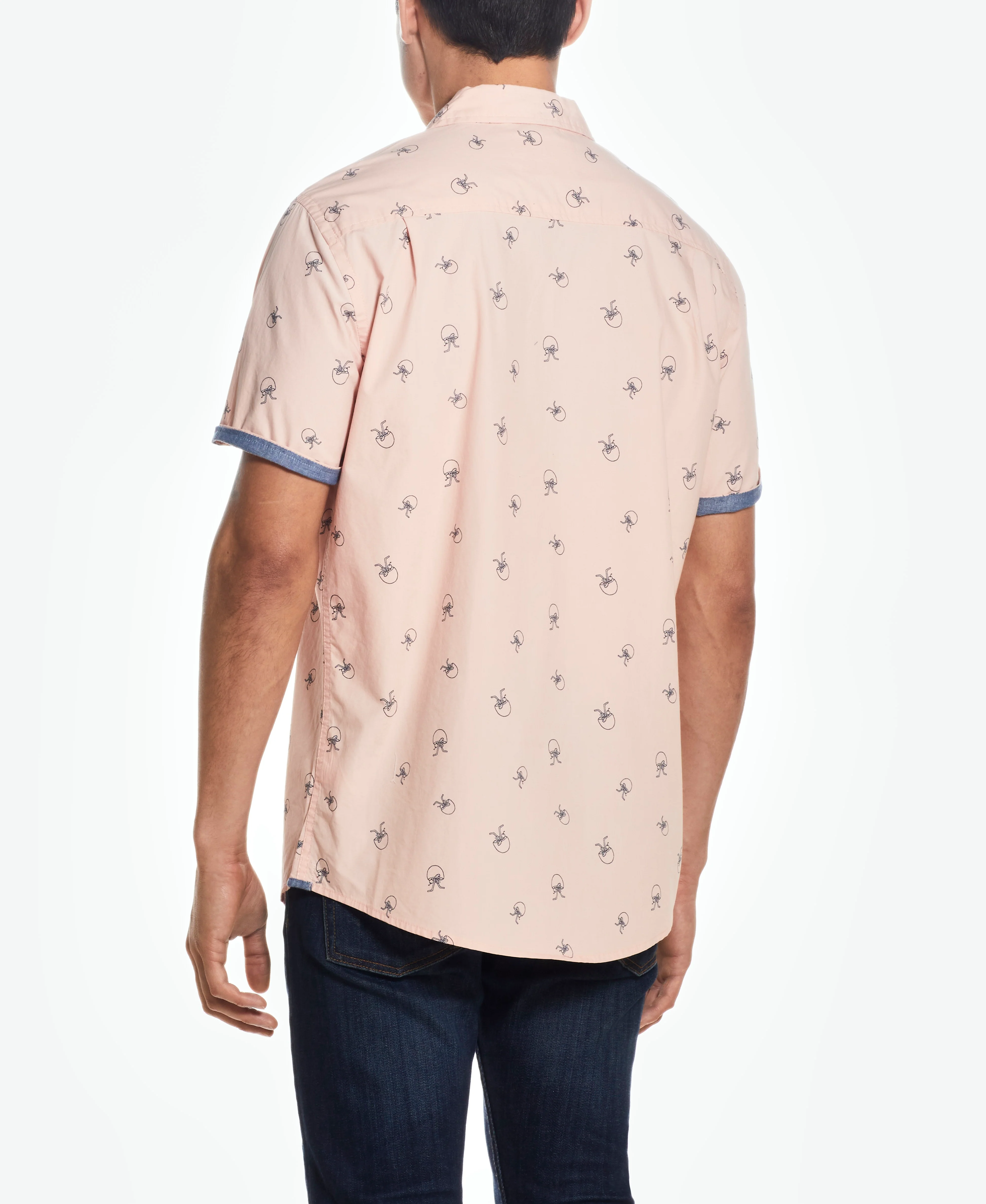 Peached Poplin Mini Print In Pink - Image 3