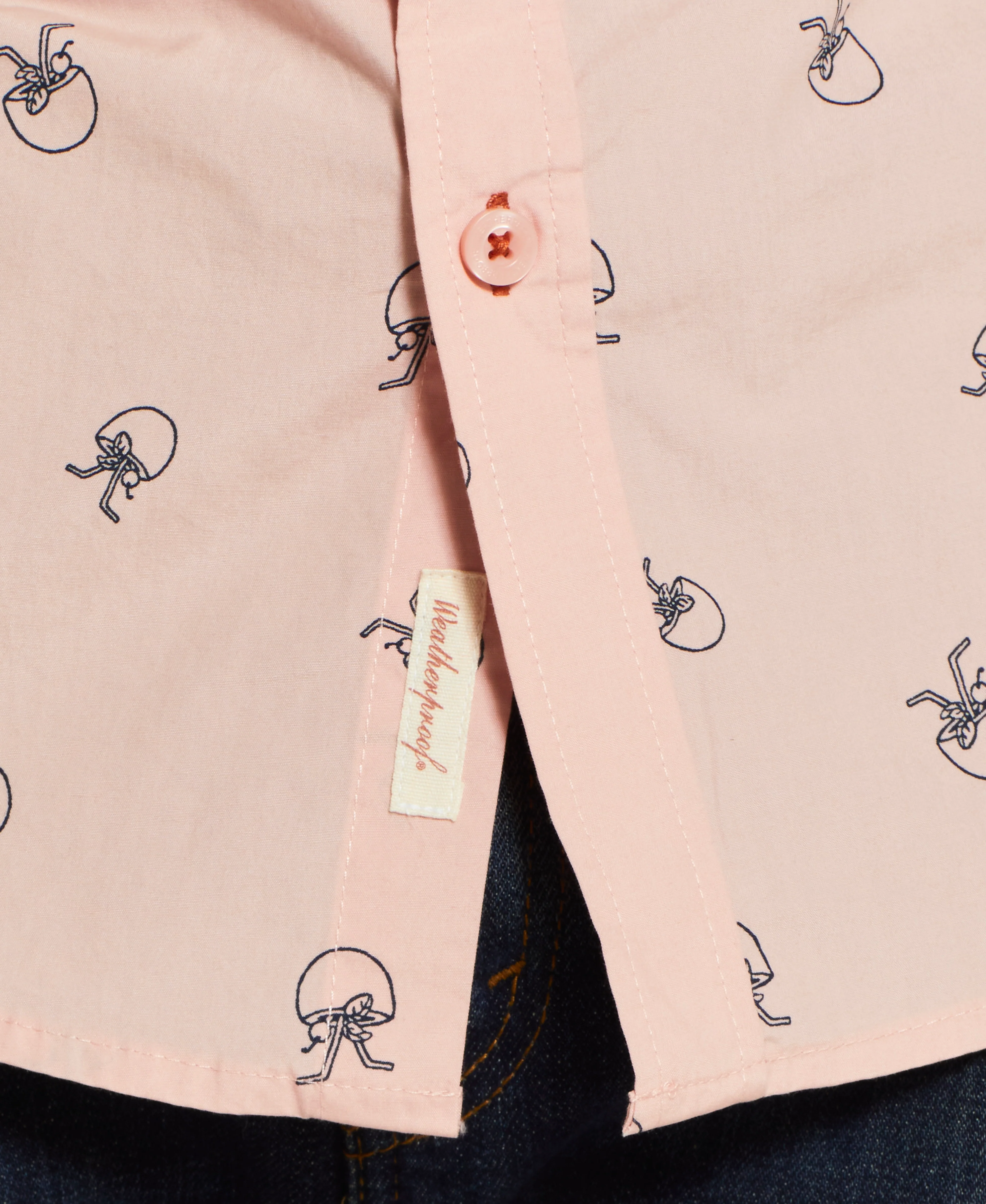 Peached Poplin Mini Print In Pink - Image 4