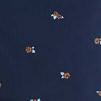 7" Printed Stretch Cotton Short In Dress Blue Hibiscus - Image 3