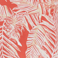 Short Sleeve Rayon Printed Camp Shirt In Orange - Image 5