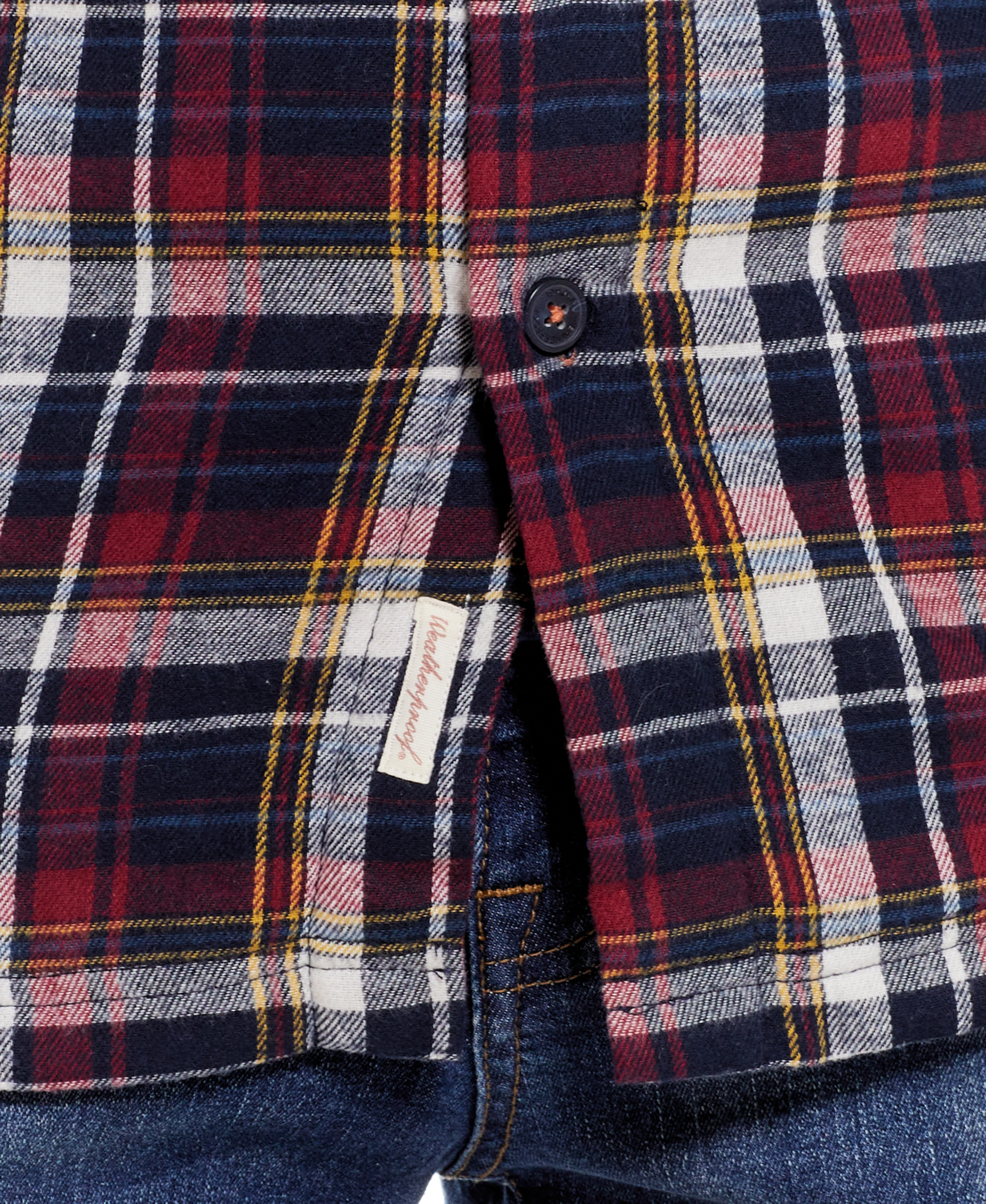 Sherpa Lined Hooded Flannel Shirt Jacket In Berry - Image 6