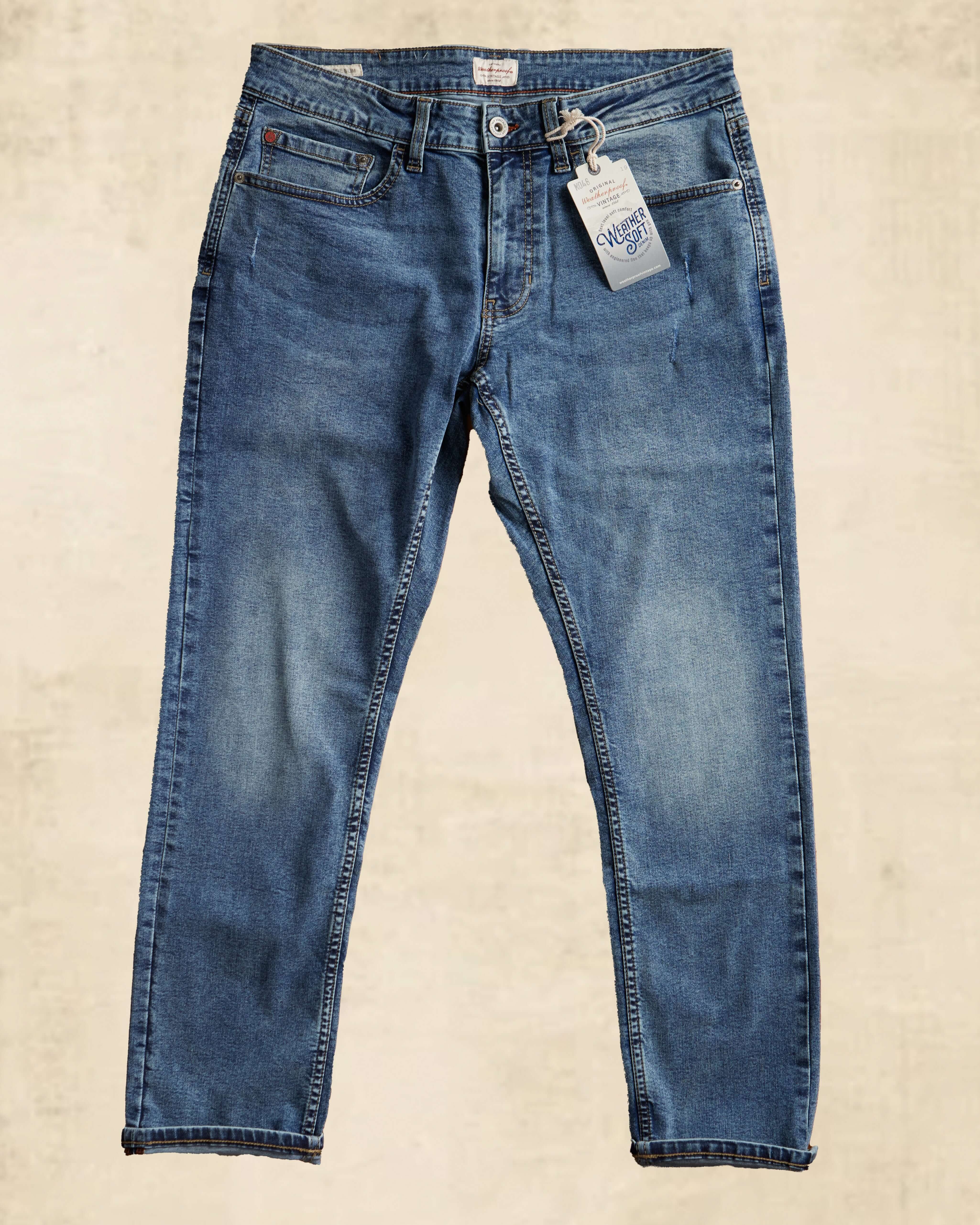 Slim Fit Denim Jeans In Cracked Ice - Image 3