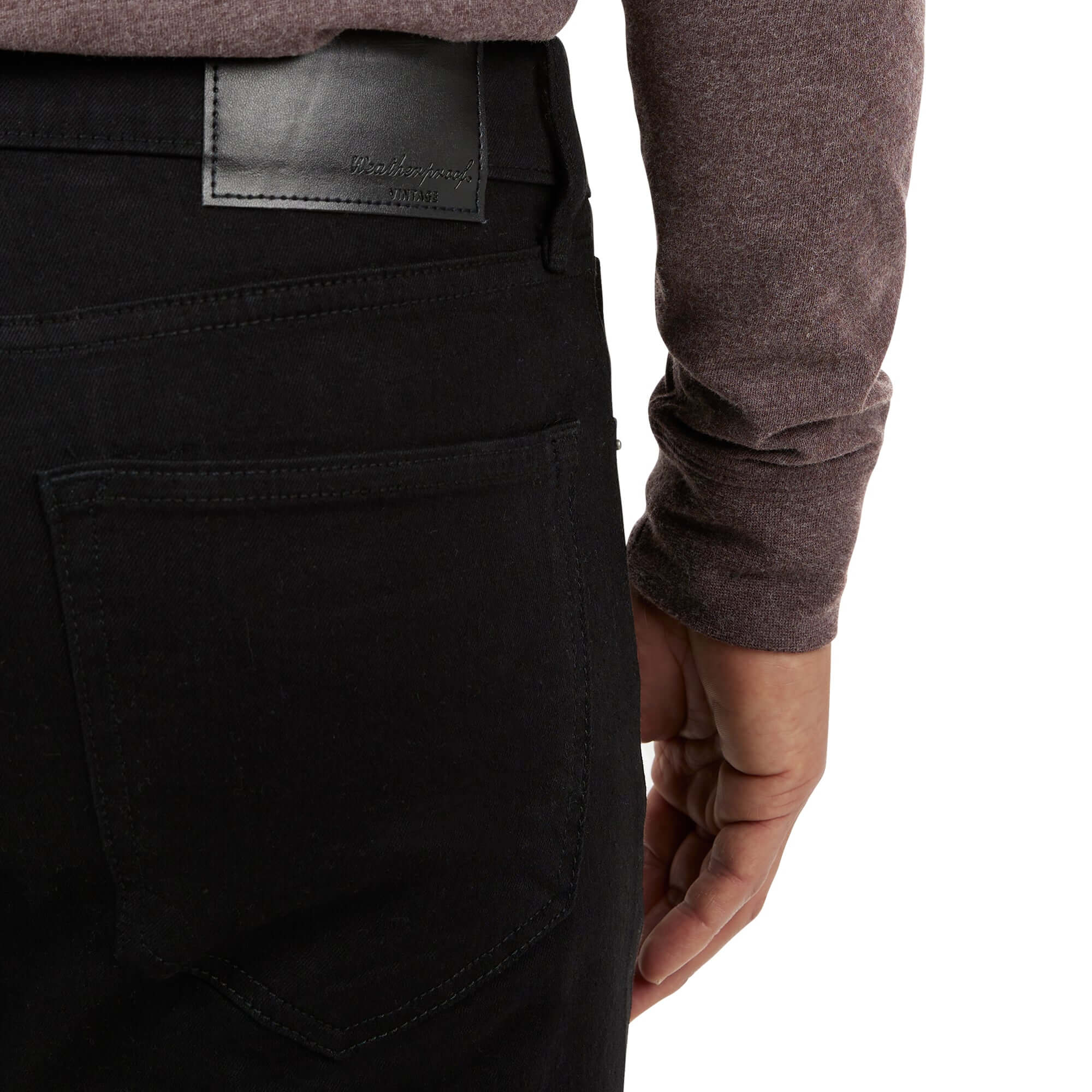 Slim Fit Denim Jeans In Jet Black - Image 4