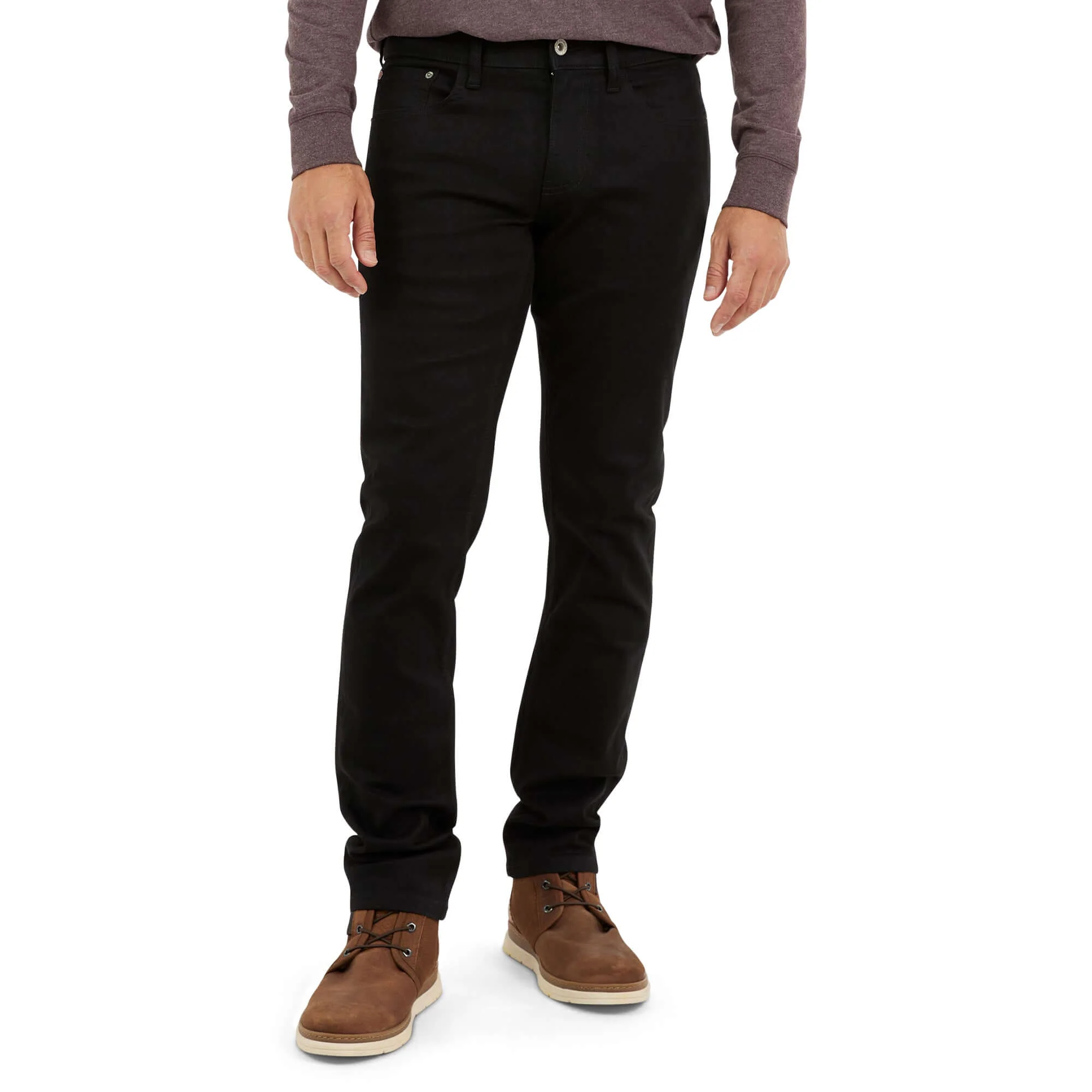 Slim Fit Denim Jeans In Jet Black - Image 5