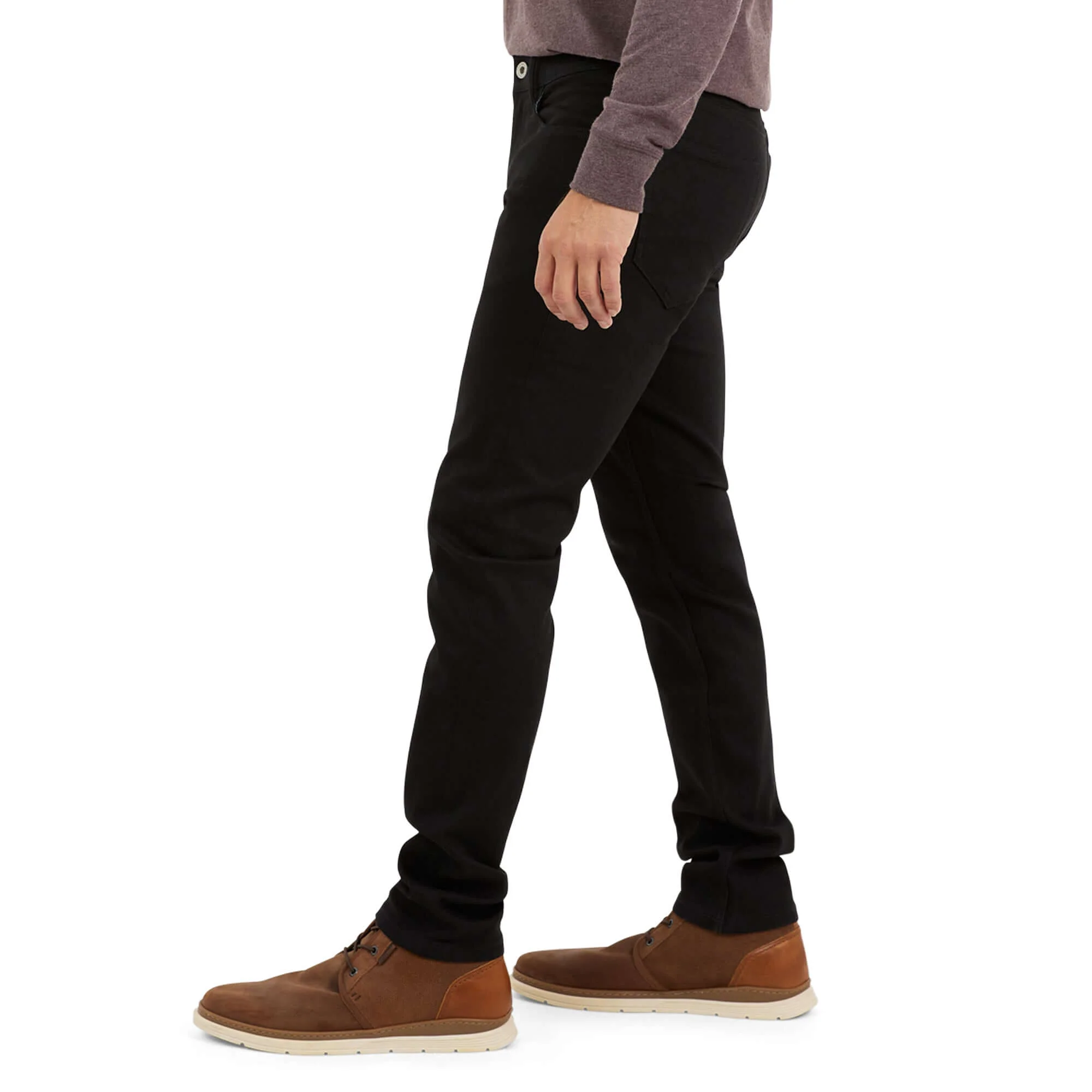 Slim Fit Denim Jeans In Jet Black - Image 6