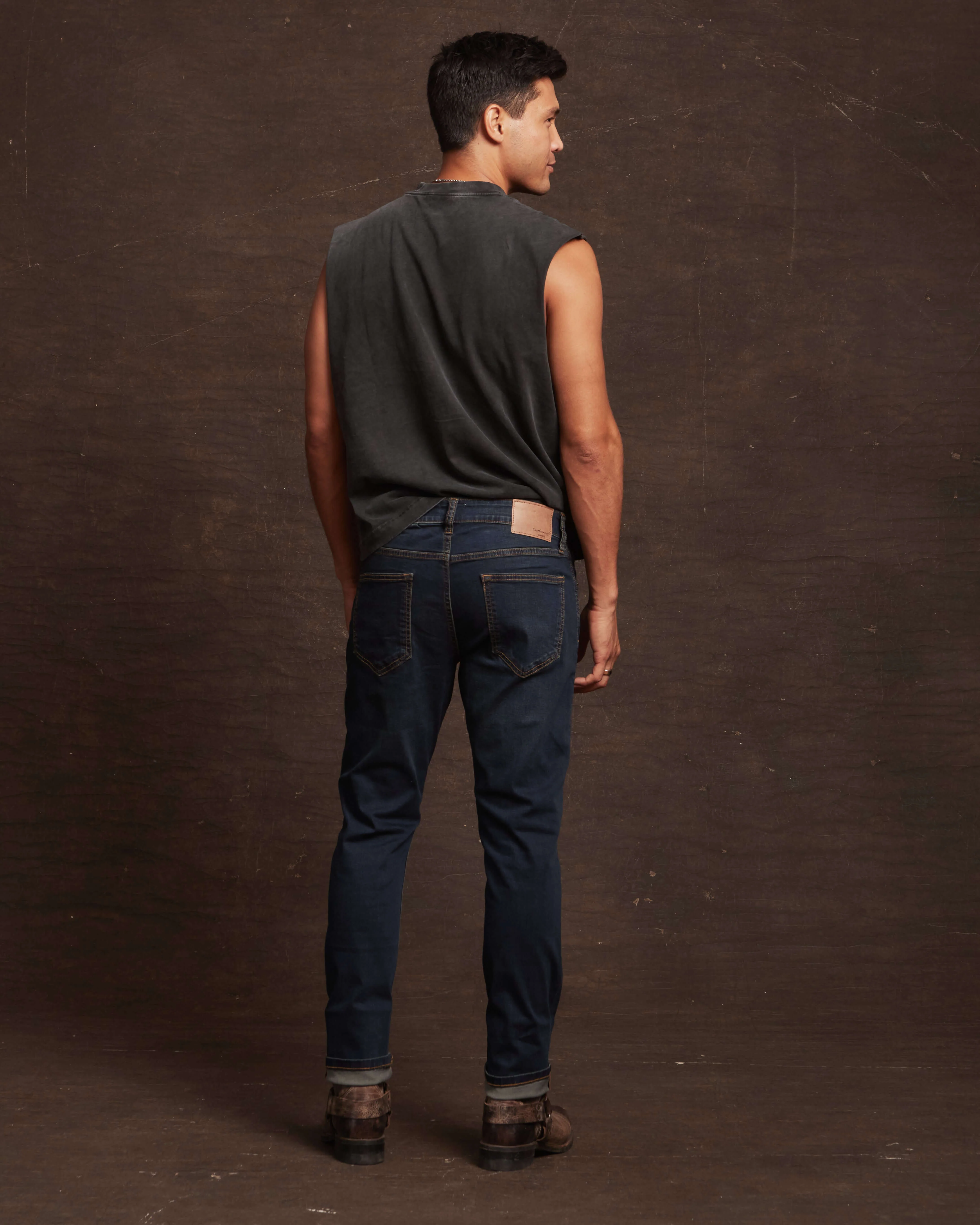 Slim Fit Denim Jeans In Moon Shadow - Image 9