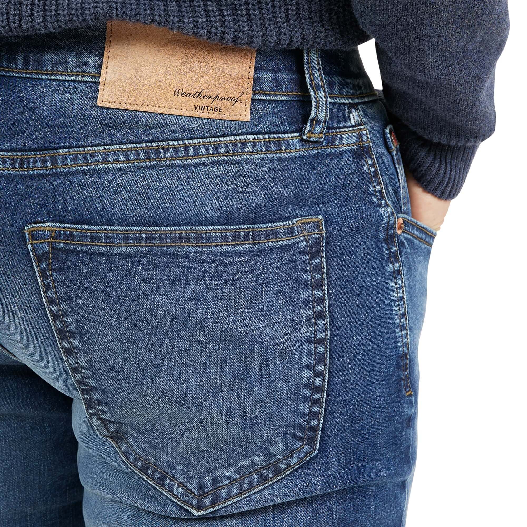 Slim Fit Denim Jeans In Soft Blue - Image 5