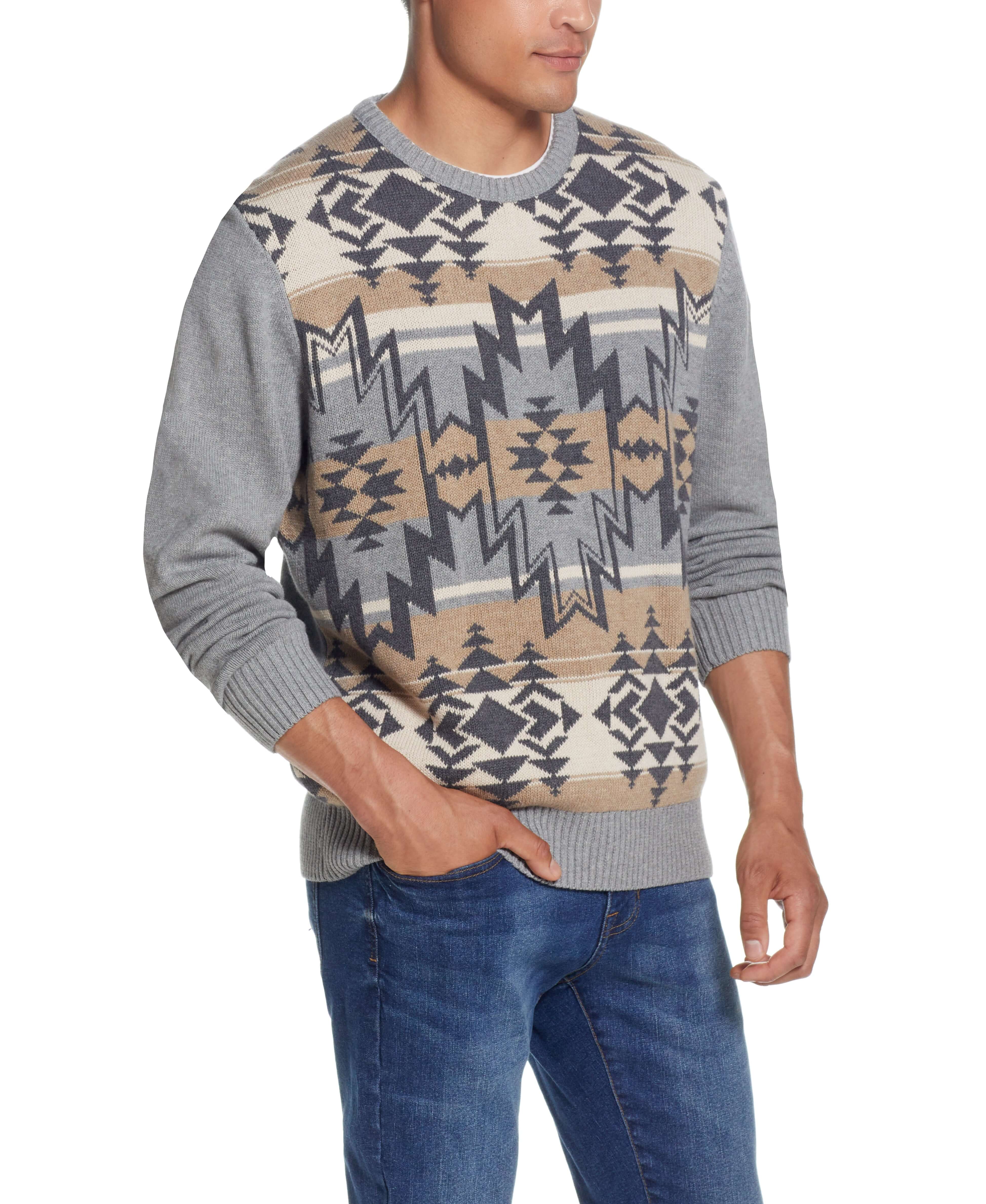 Southwest Crew Neck In Medium Gray Heather - Image 2