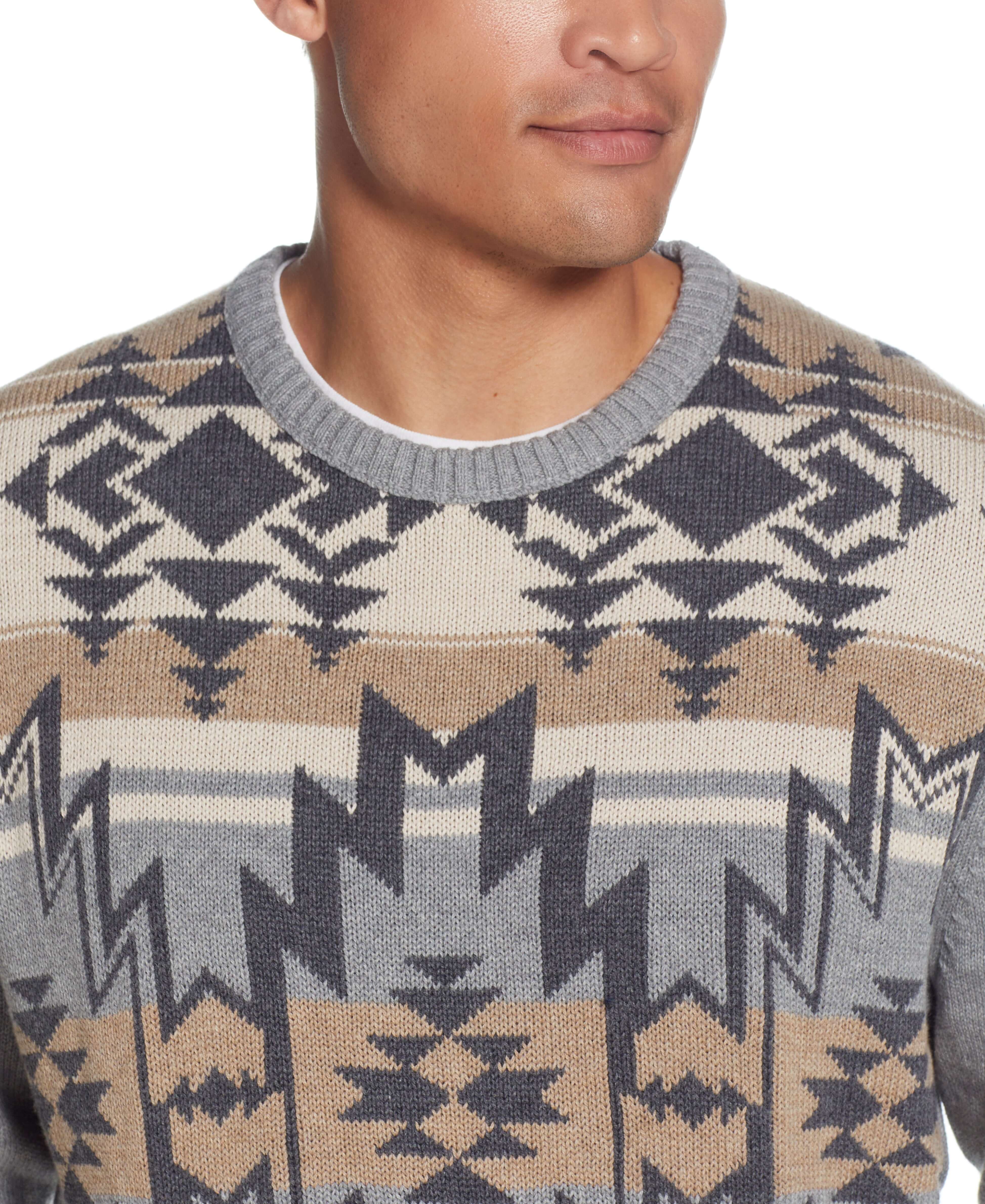 Southwest Crew Neck In Medium Gray Heather - Image 3