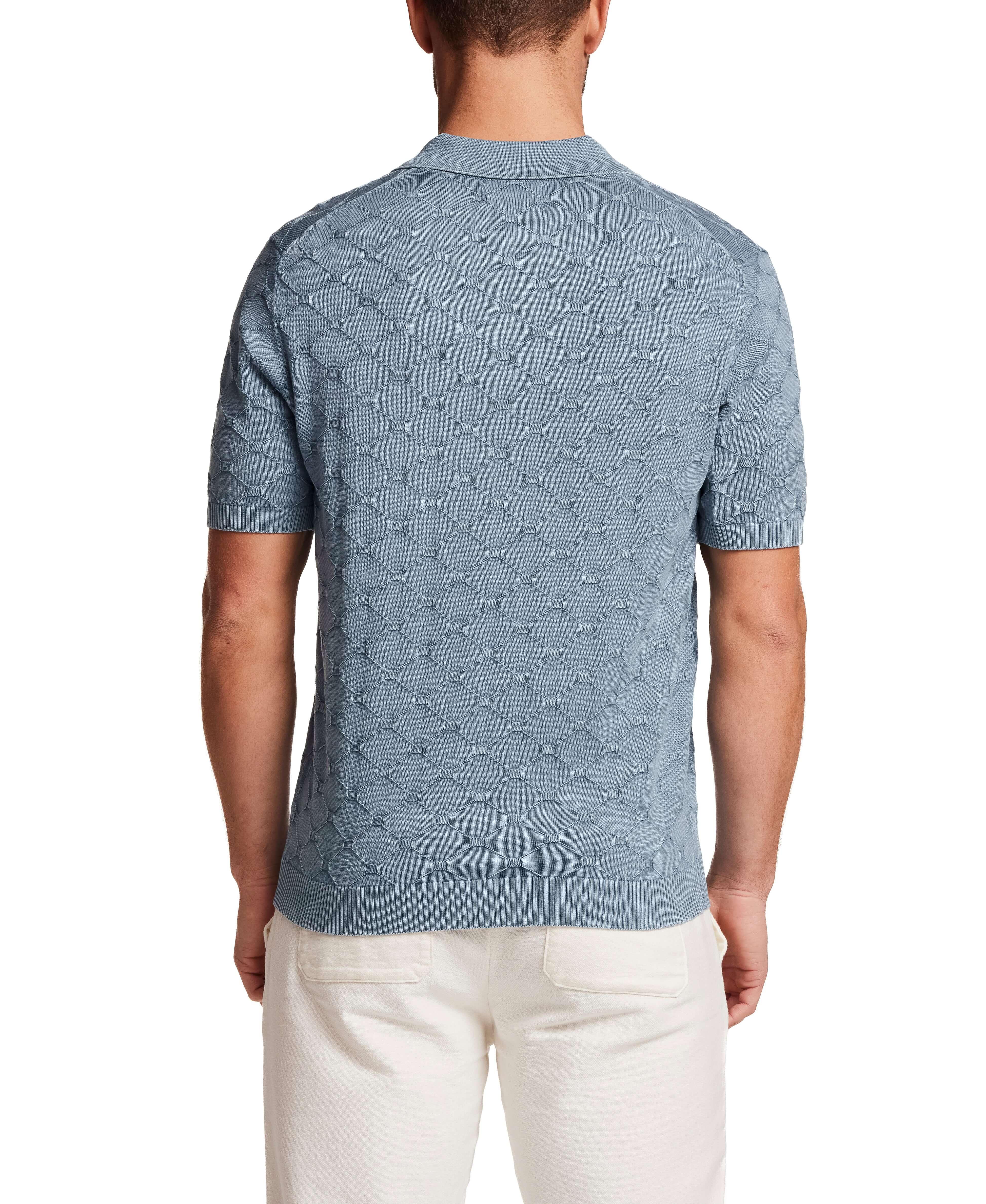 Stonewash Diamond Sweater Polo in Infinity Blue - Image 5