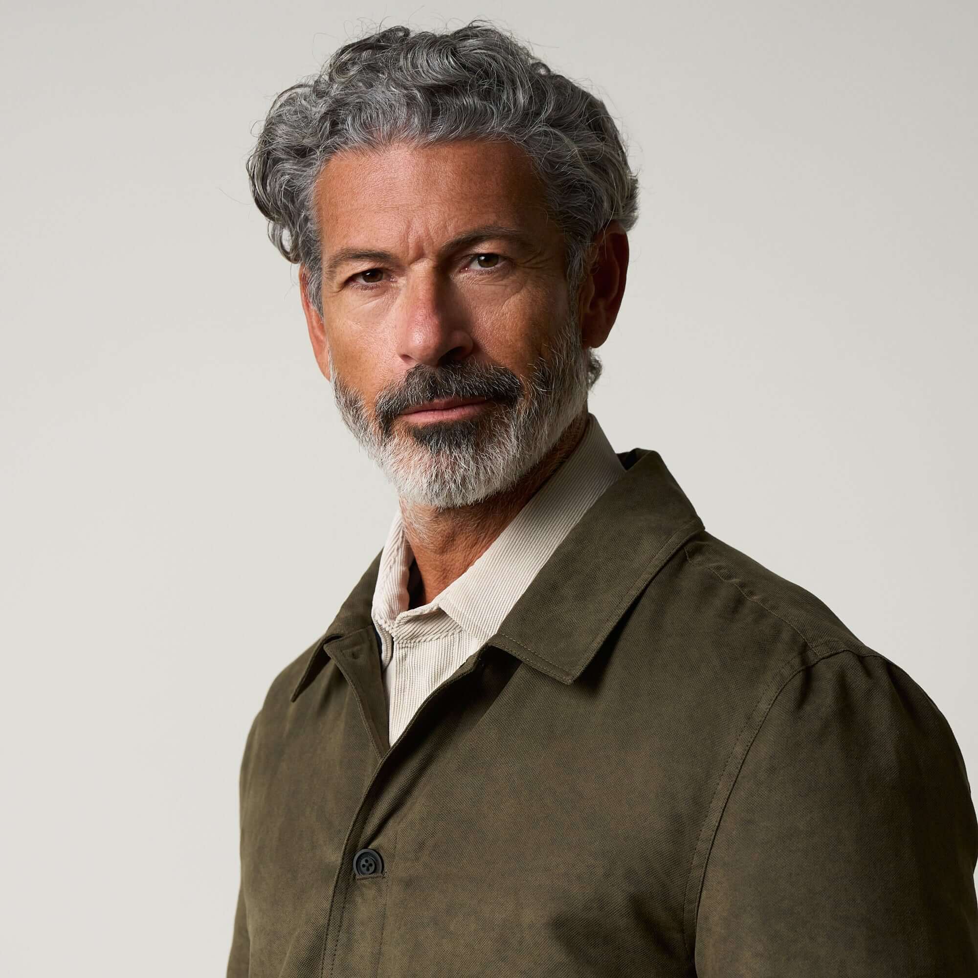 Sueded Jacket in Olive - Image 6
