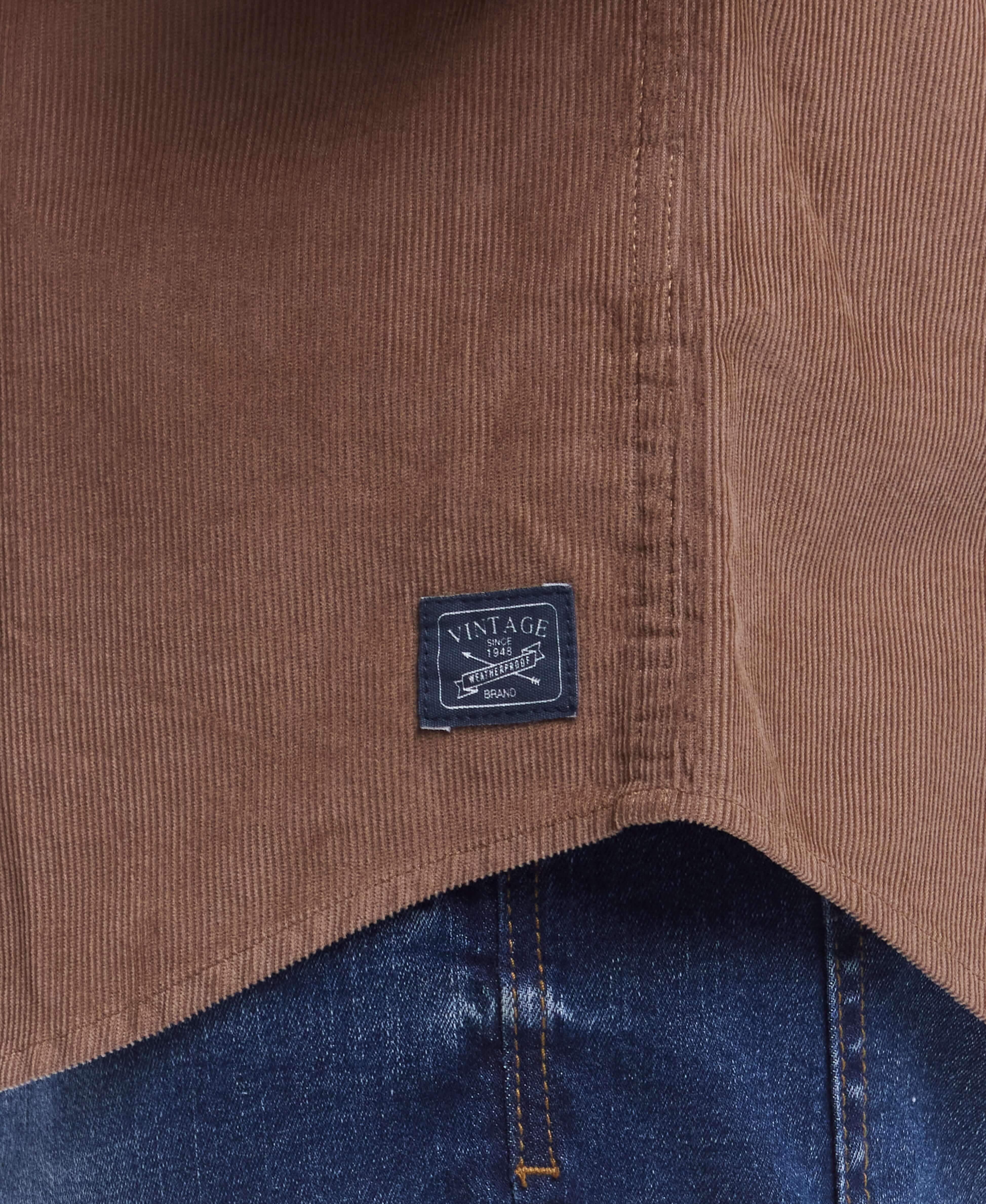 Thin Wale Solid Cord Shirt in Mountain Trail - Image 5