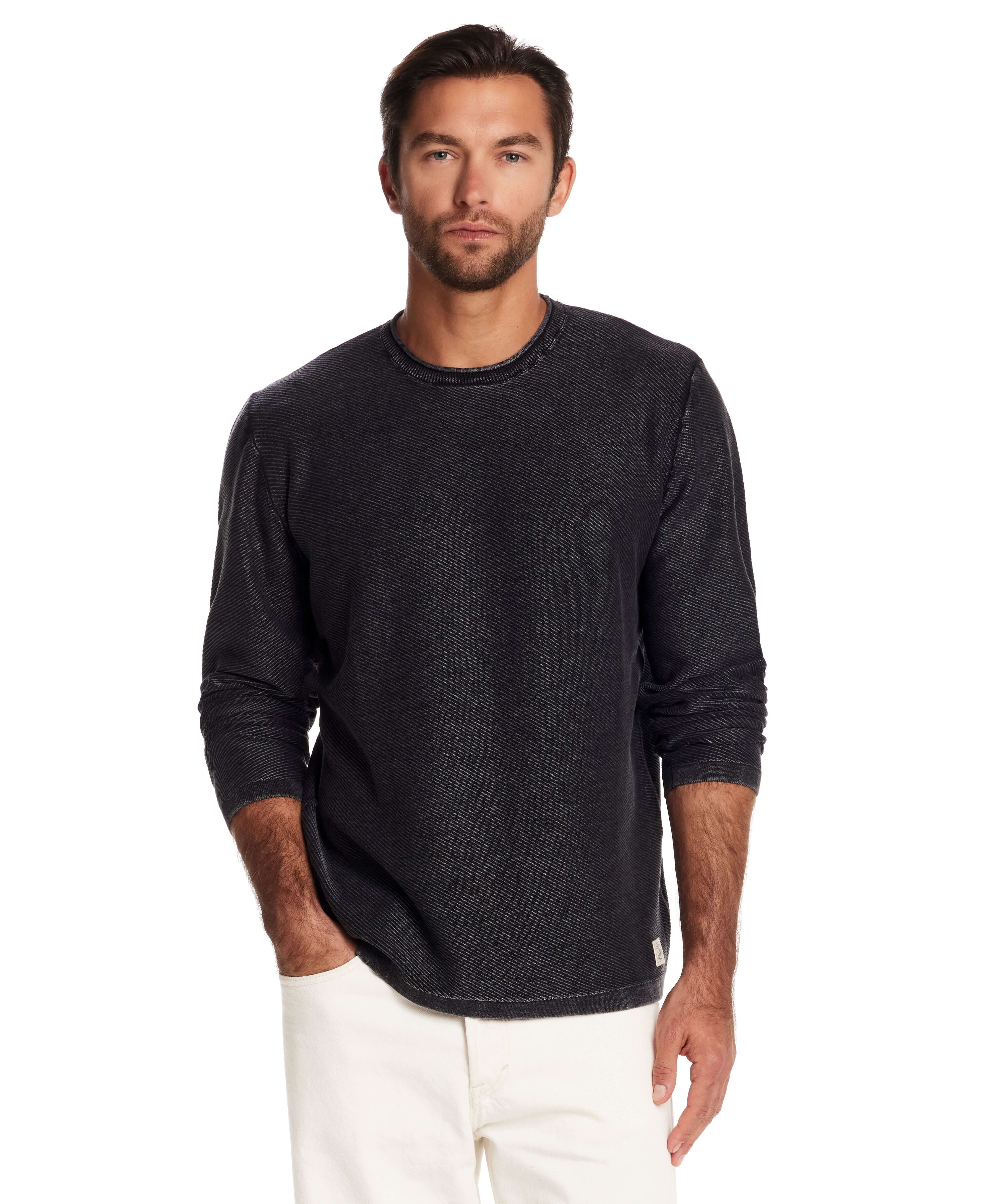 Twill Stonewash Sweater in Meteorite - Image 2