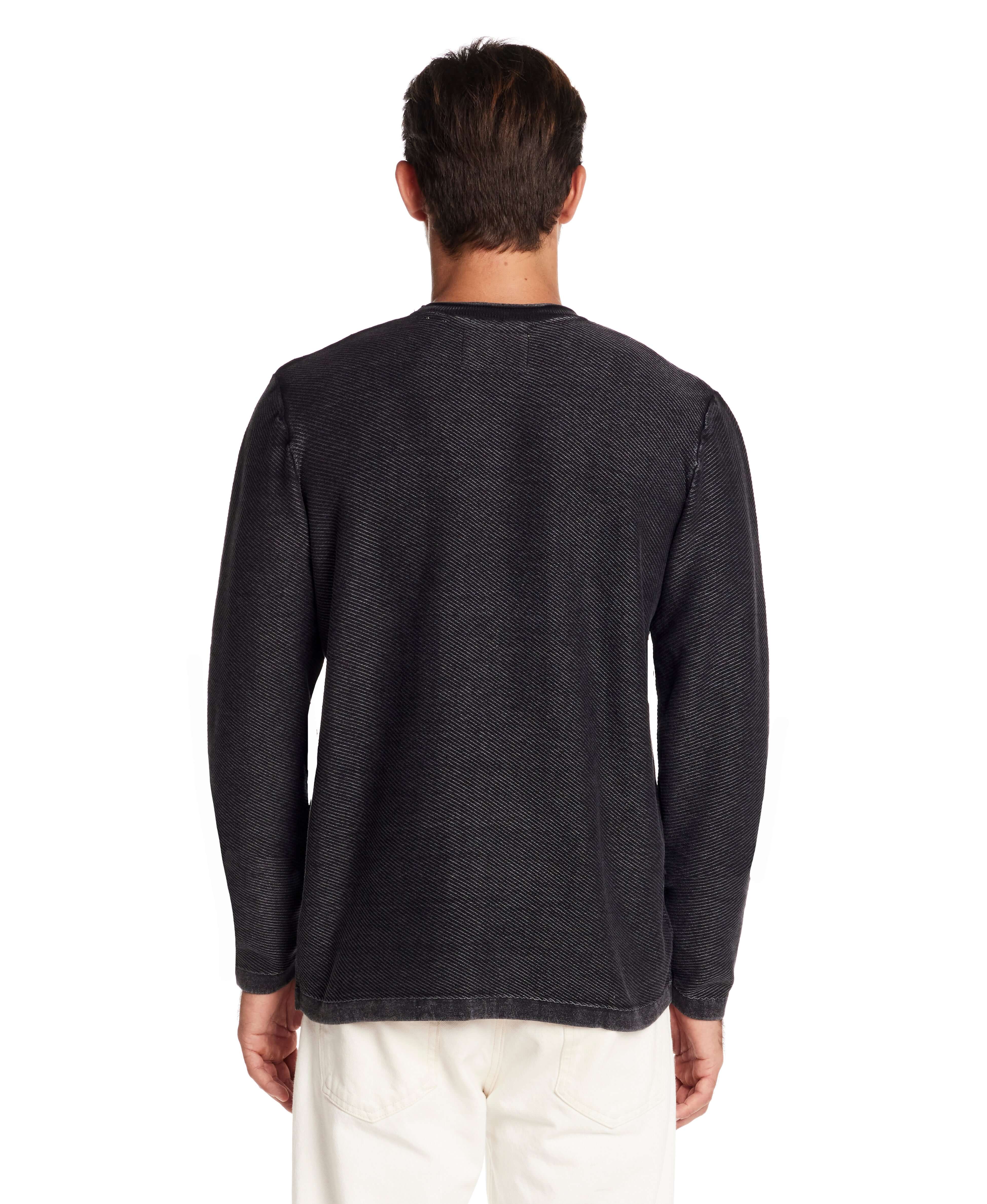 Twill Stonewash Sweater in Meteorite - Image 3