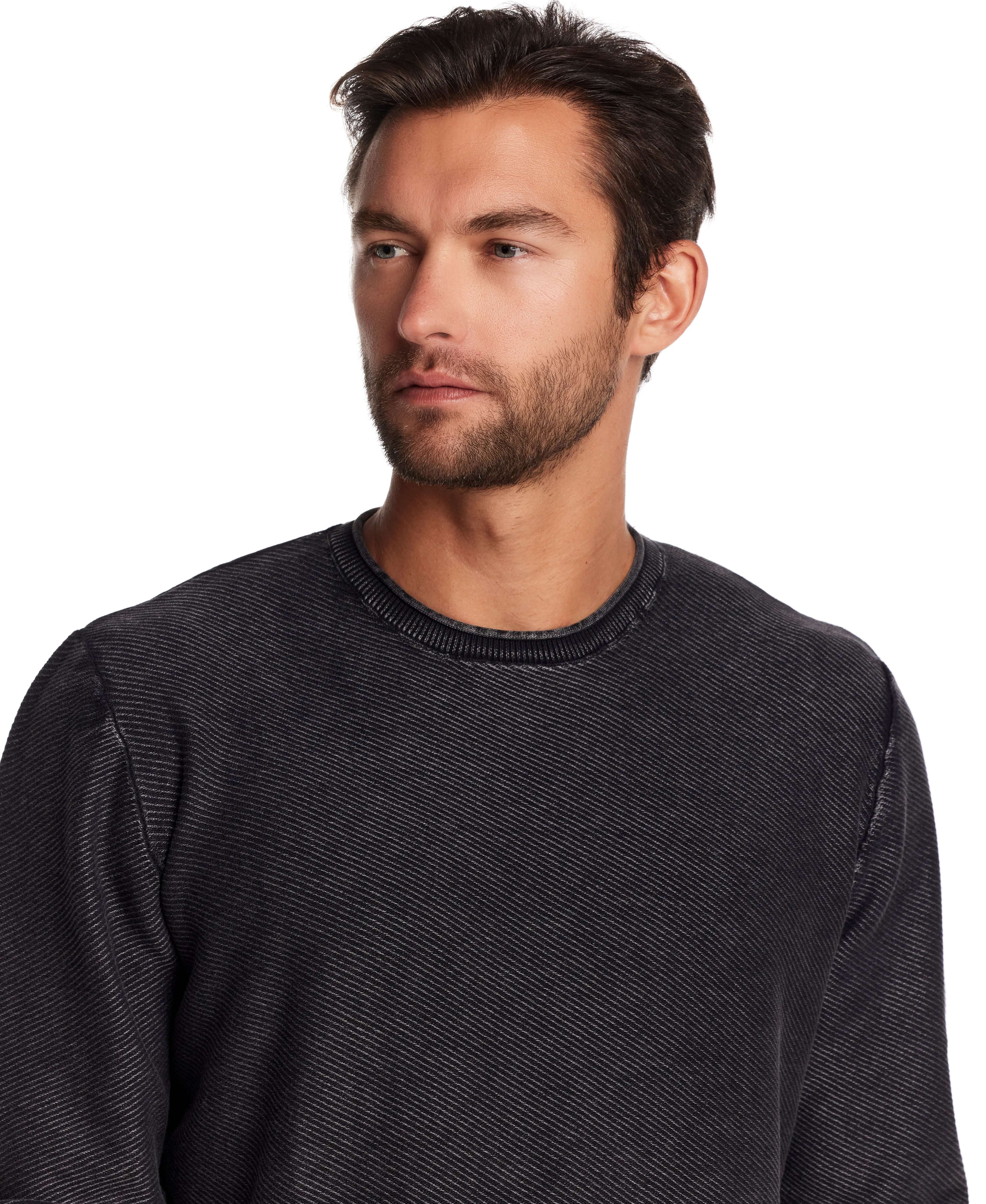 Twill Stonewash Sweater in Meteorite - Image 4