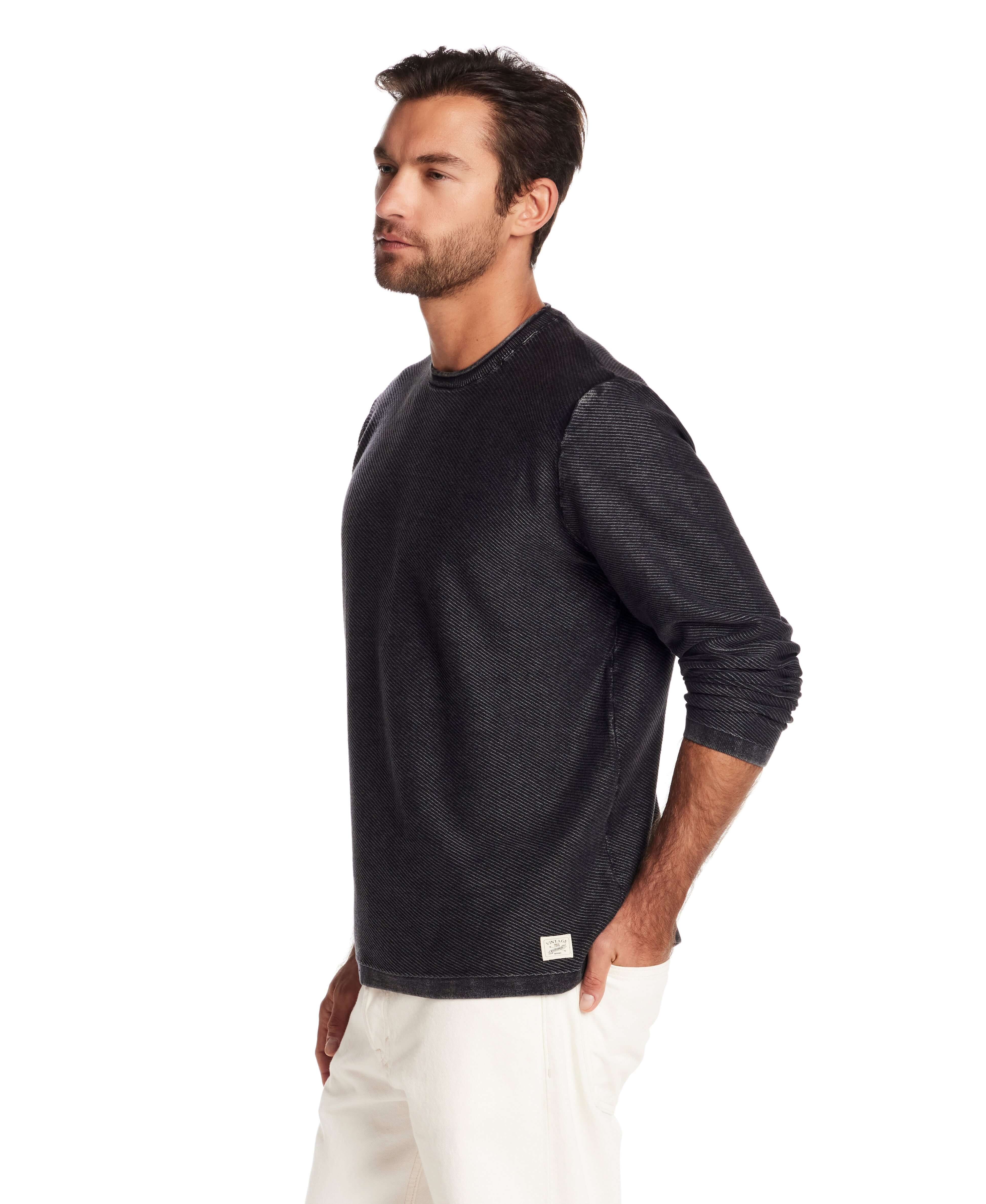 Twill Stonewash Sweater in Meteorite - Image 5