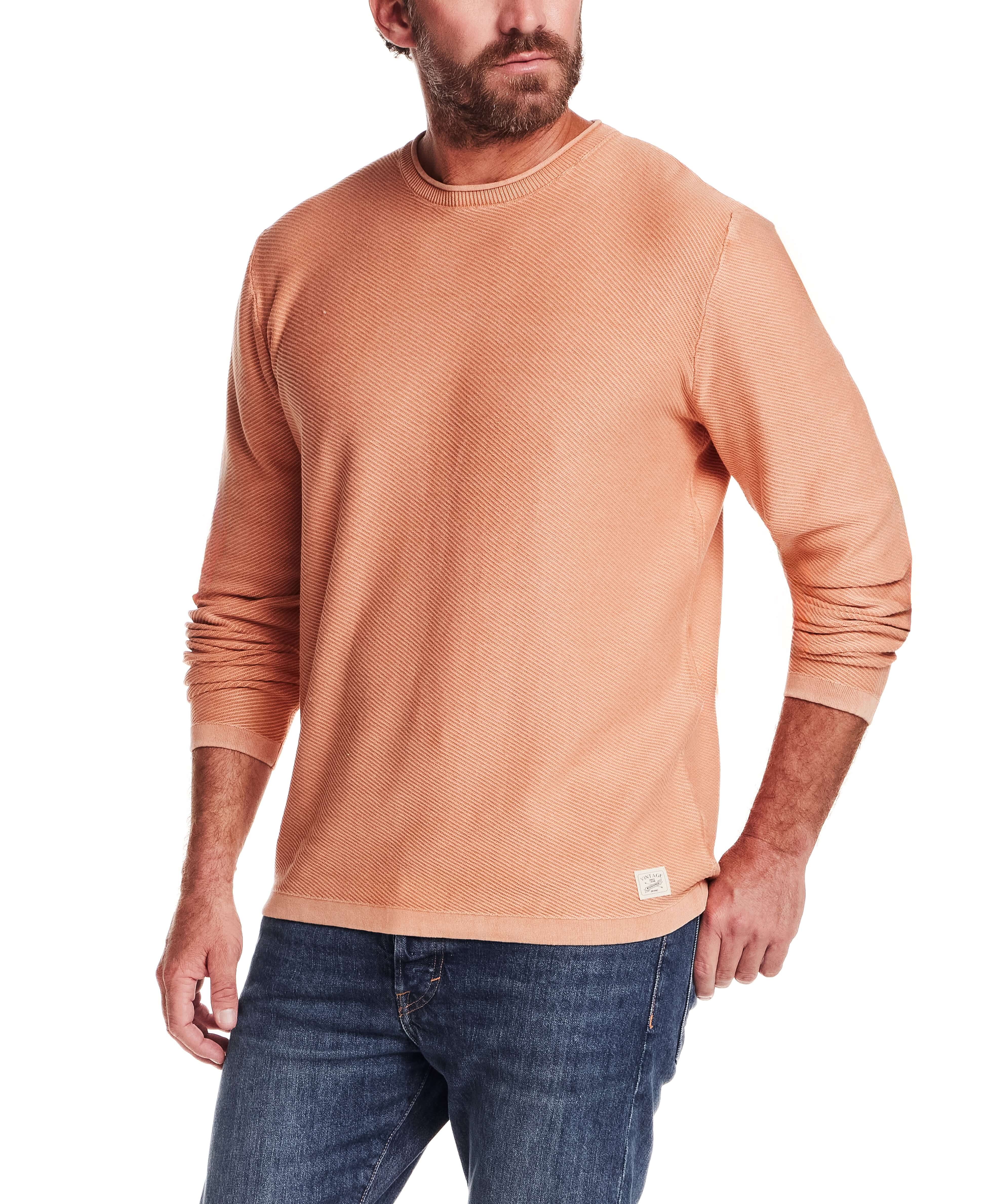 Twill Stonewash Sweater in Shell Coral - Image 2