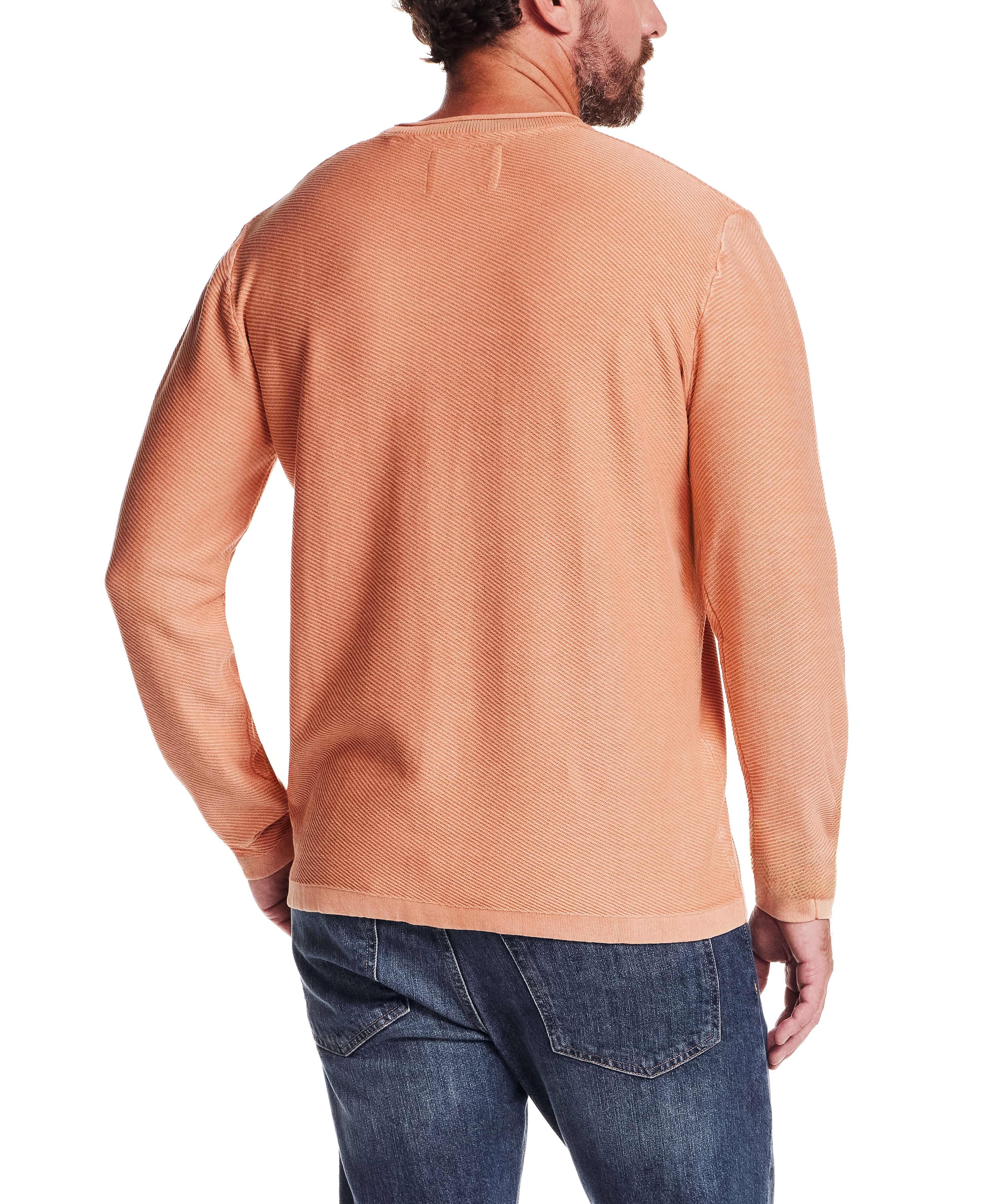 Twill Stonewash Sweater in Shell Coral - Image 3