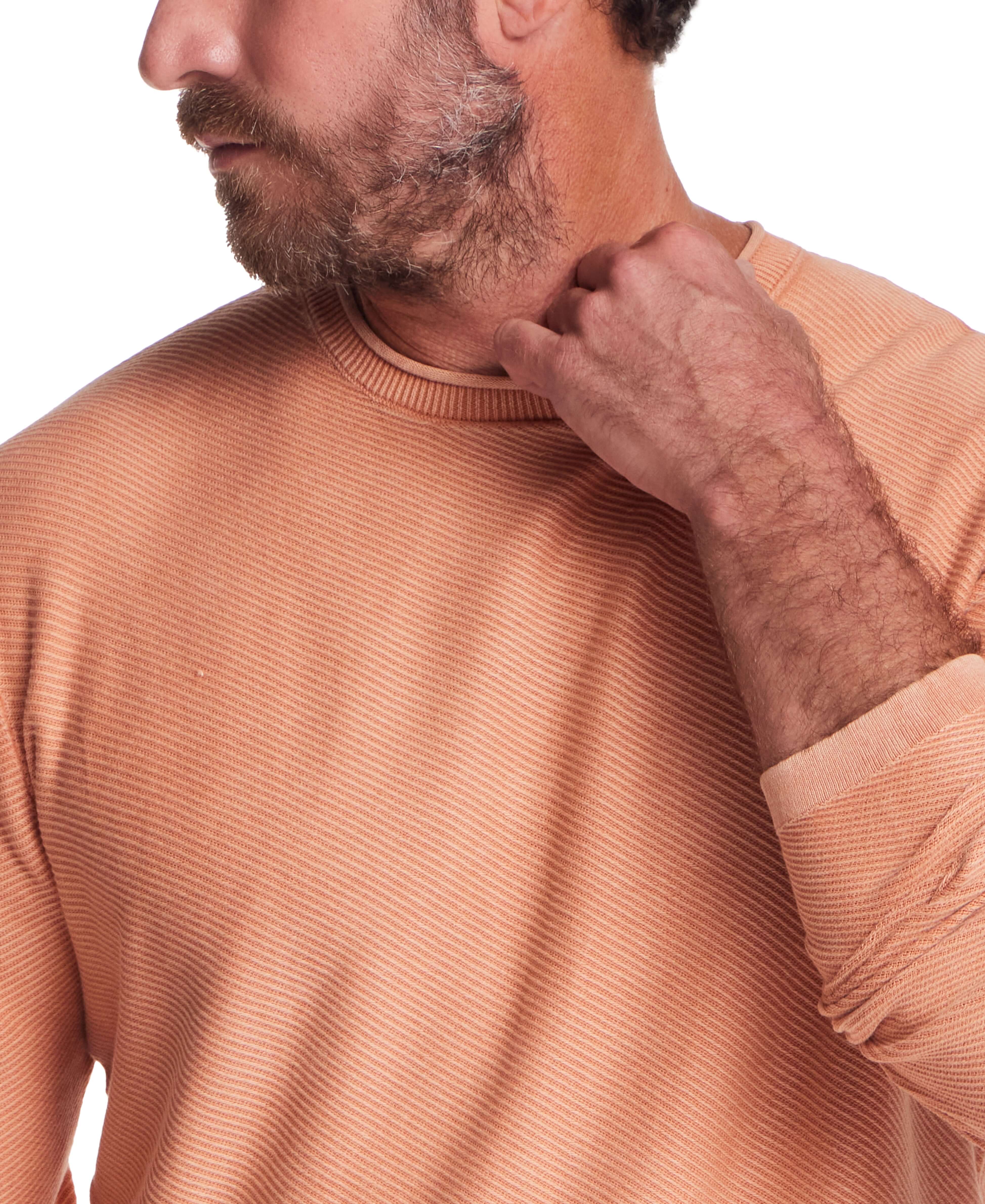 Twill Stonewash Sweater in Shell Coral - Image 5