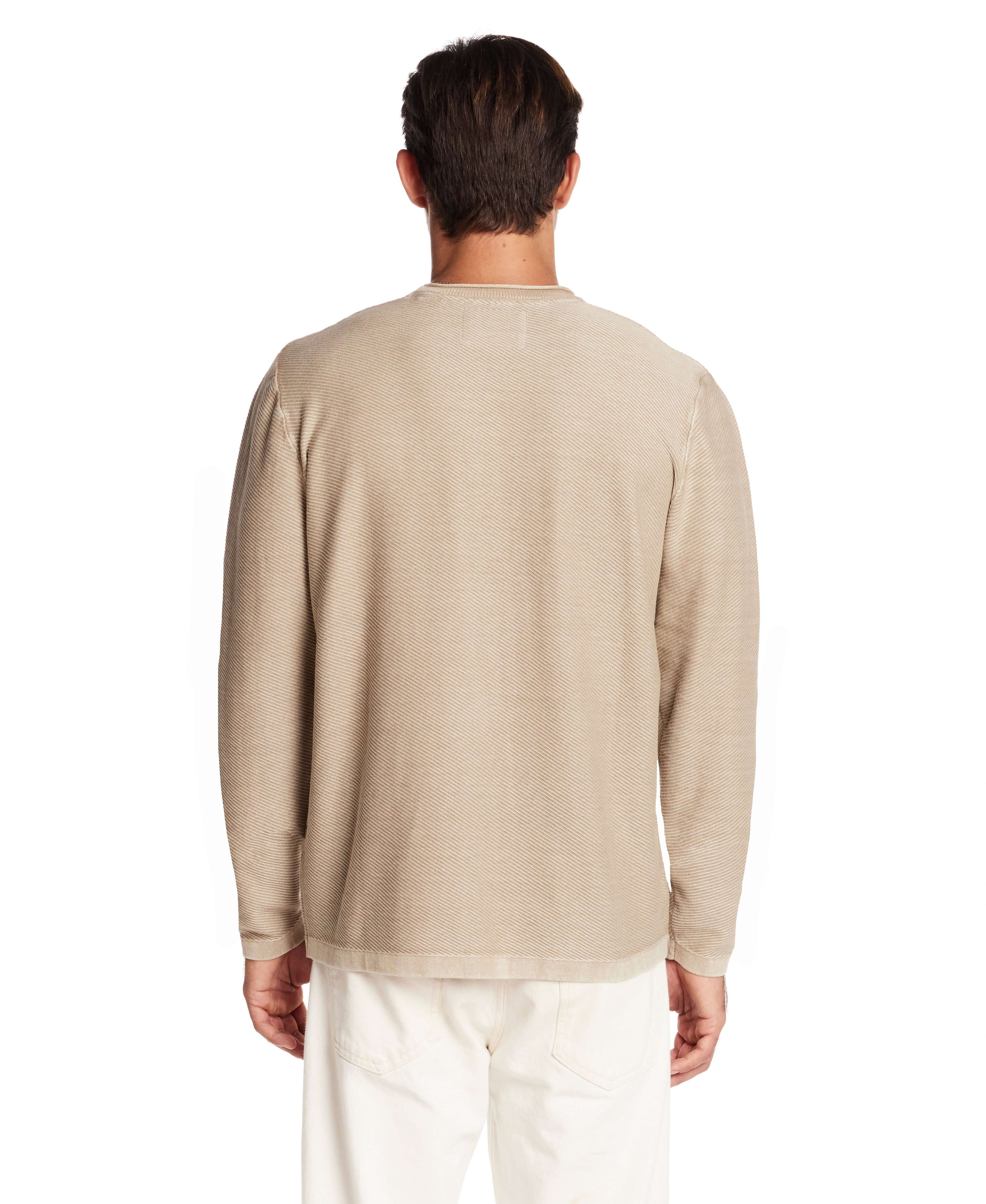 Twill Stonewash Sweater in Vintage Khaki - Image 3