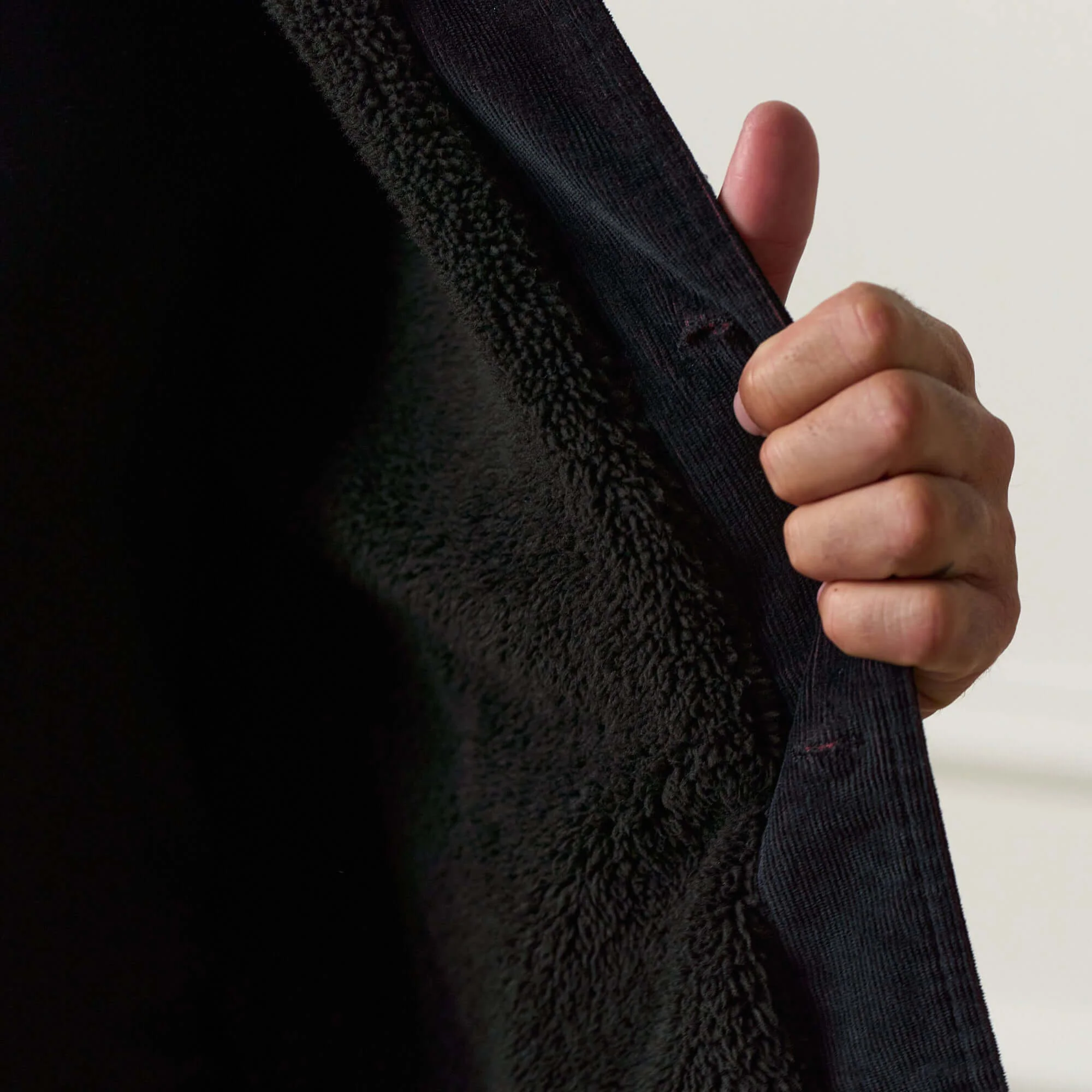 Two-Tone Cord Jacket in Black - Image 8
