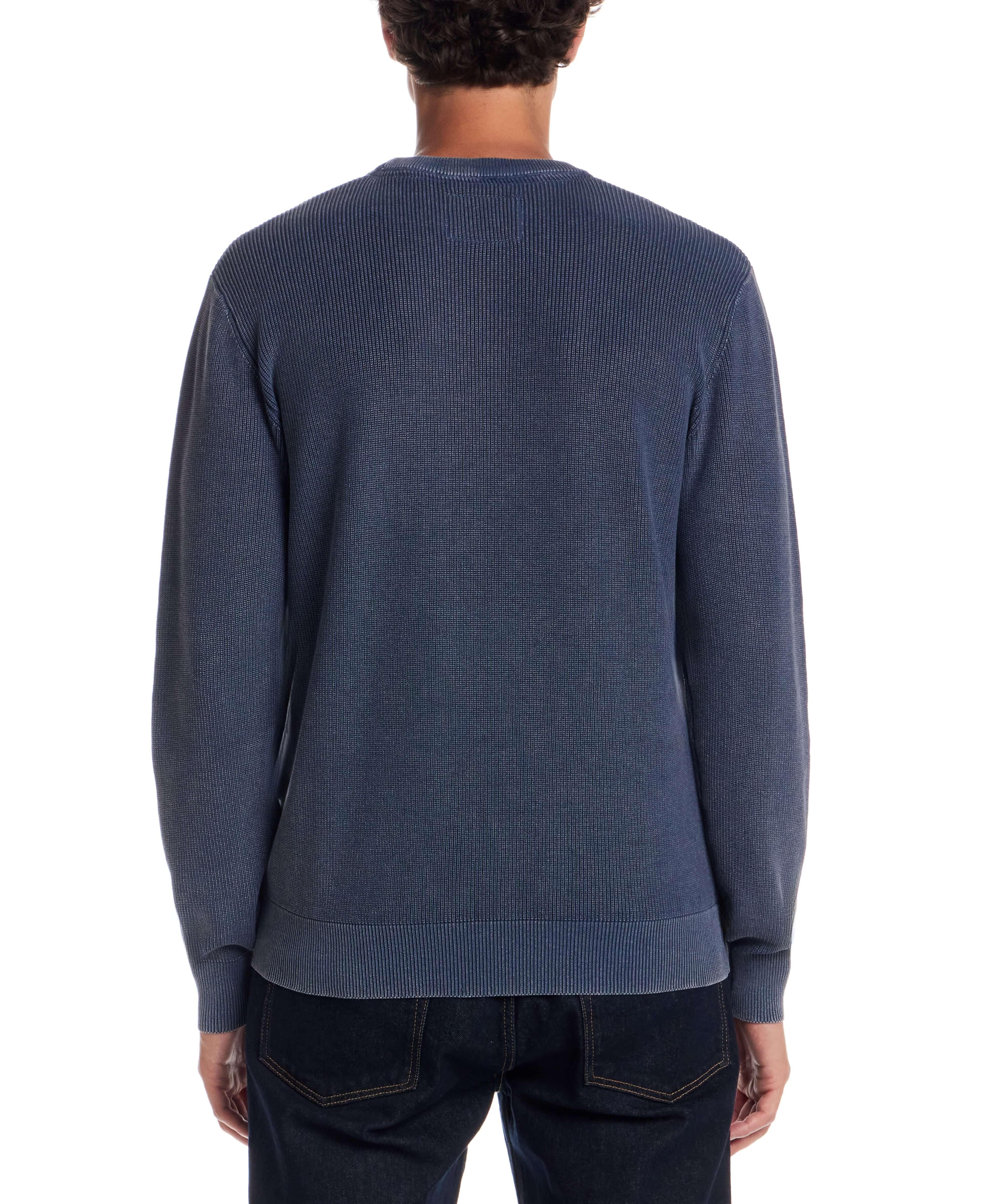 Vertical Rib Stonewash Sweater in Pageant Blue - Image 4