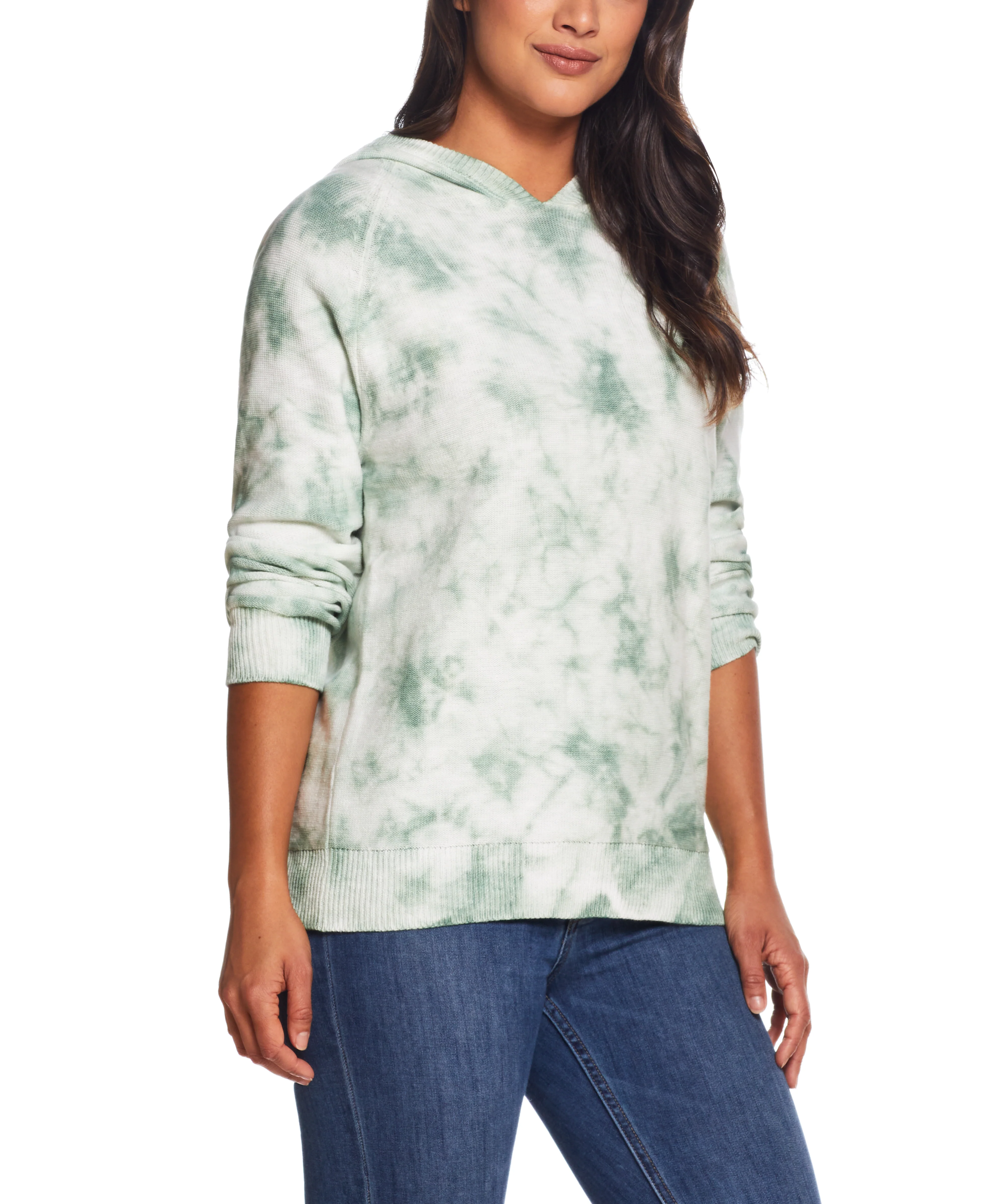Water Color Slub Hoodie In Seaspray - Image 3