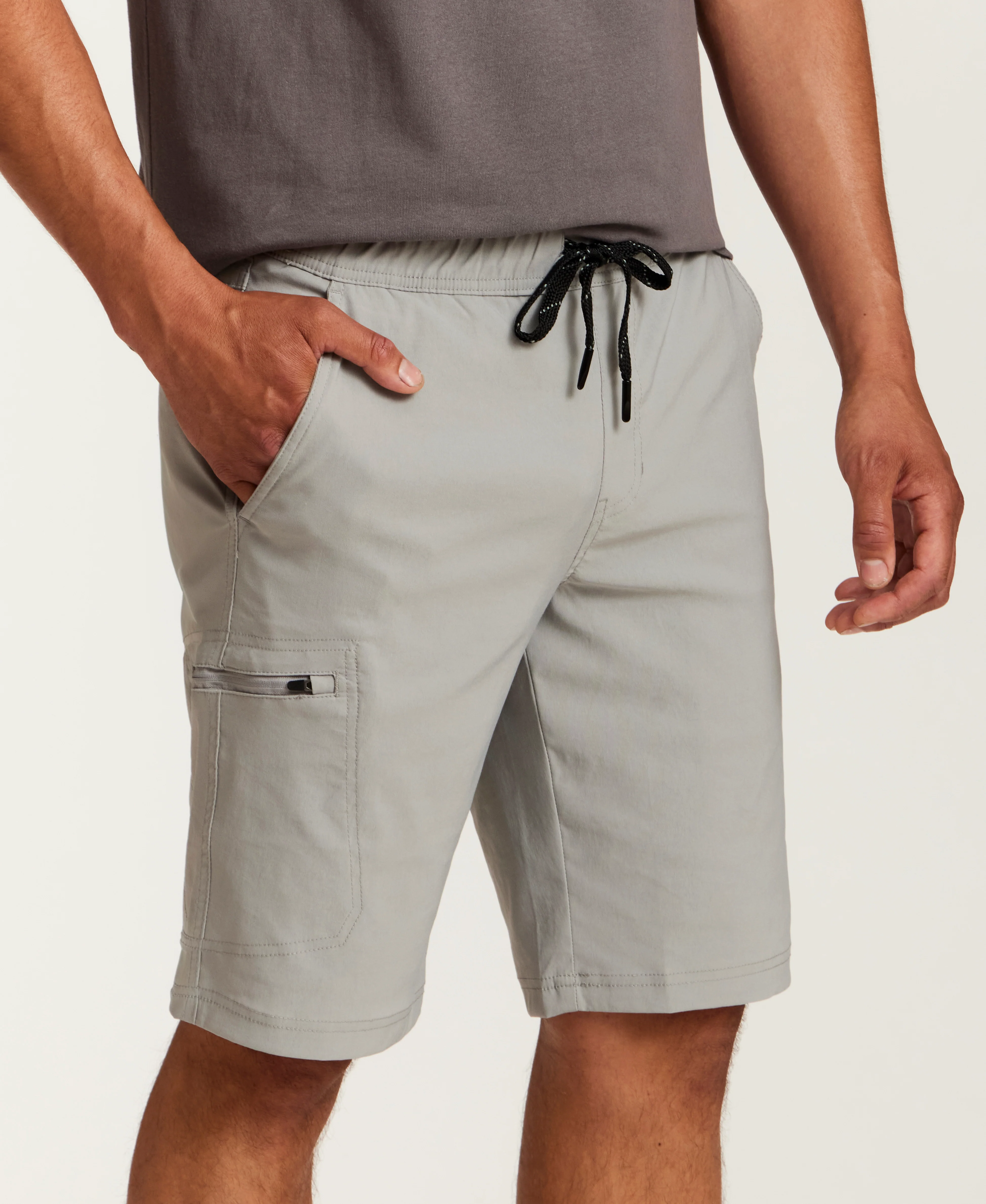 The Stratton Pull On Short in Quicksilver - Image 4
