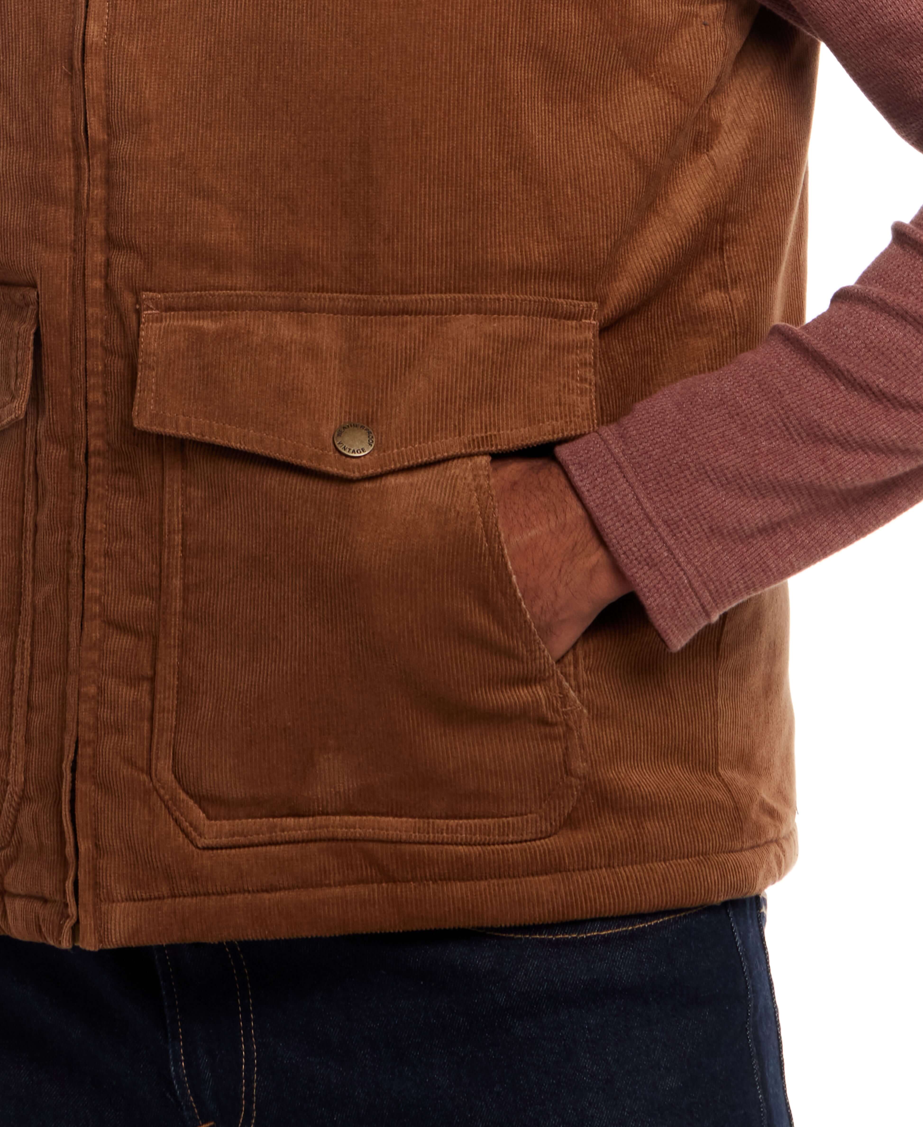 Western Cord and Suede Vest in Chocolate Torte - Image 5