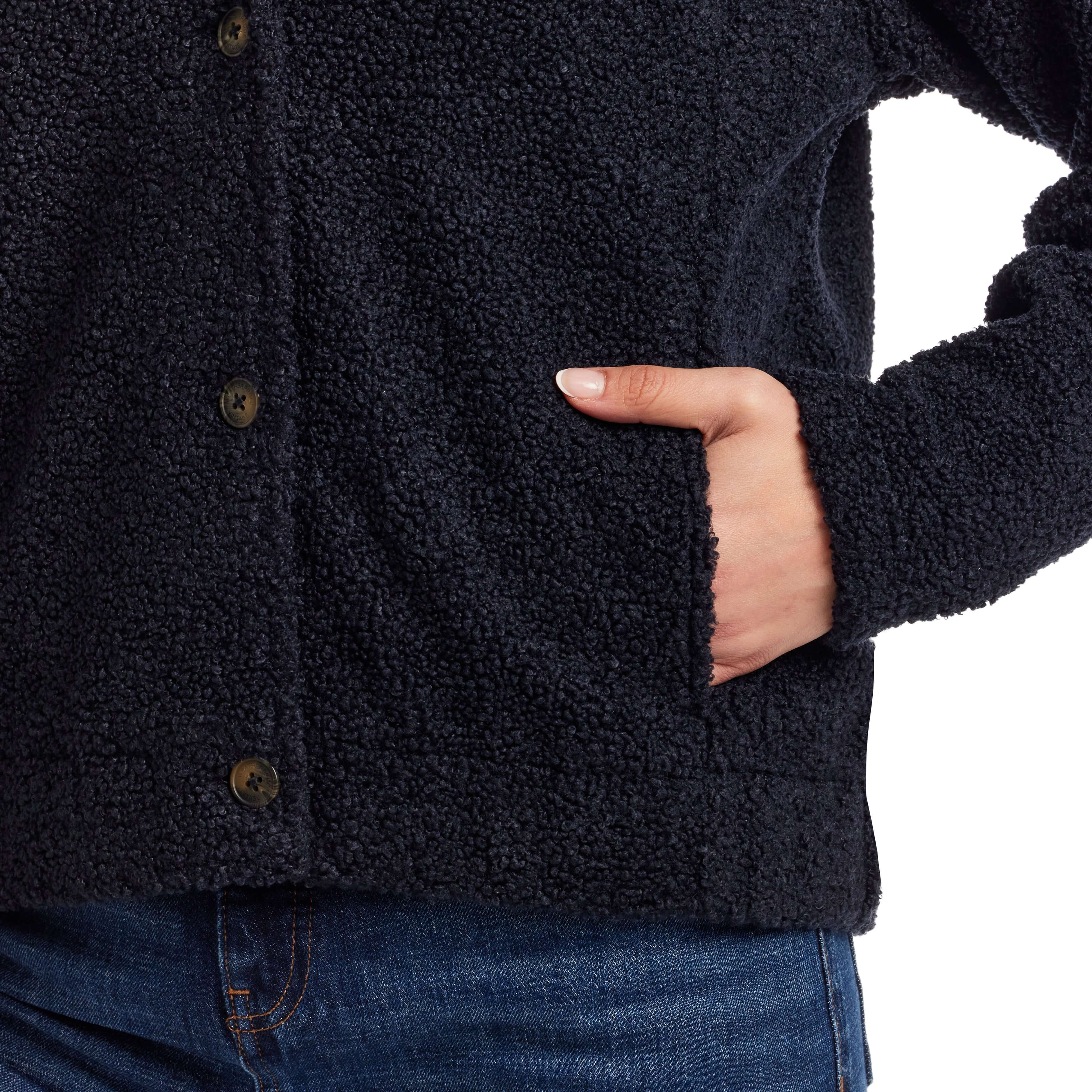 Women's Teddy Fleece Jacket in Seaborne - Image 4